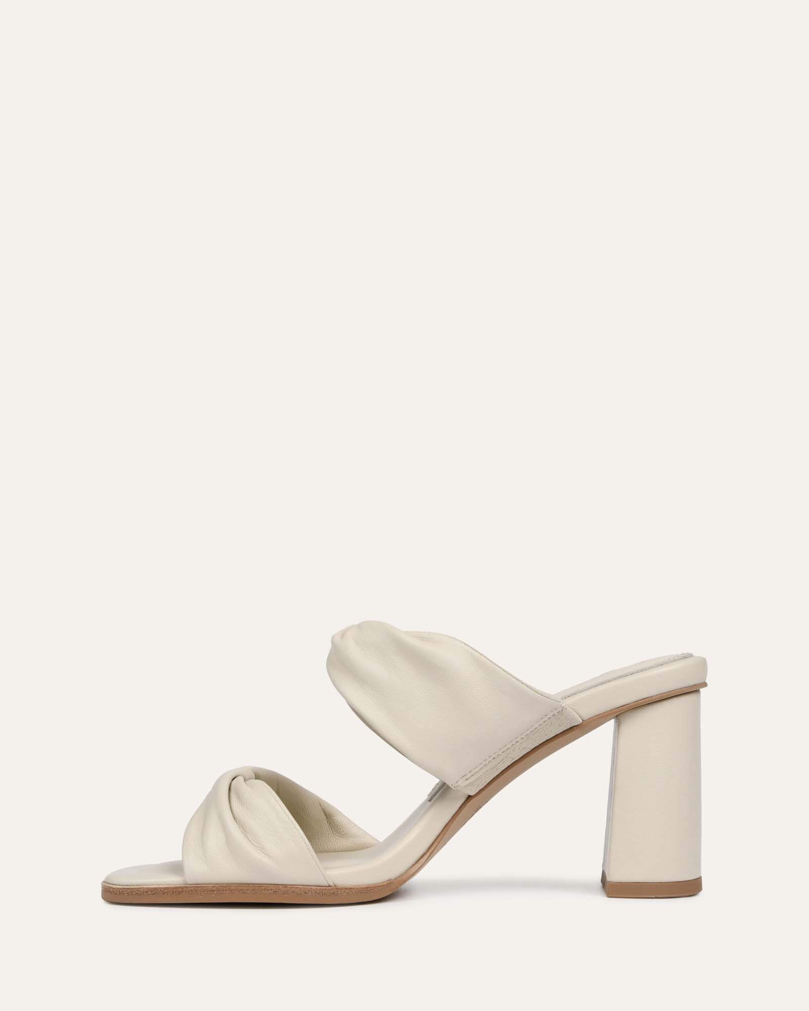 CAYLIE HIGH HEEL SANDALS BONE LEATHER image