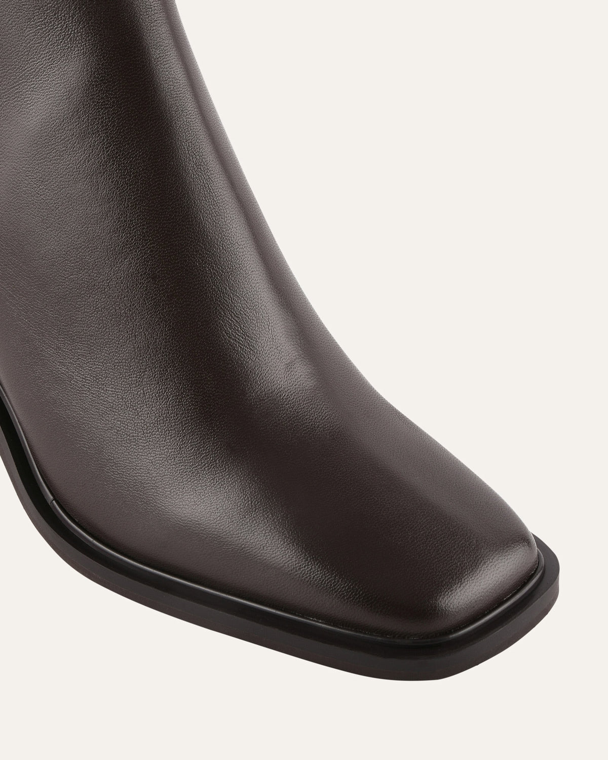 CHARLIE MID ANKLE BOOTS BITTER CHOC LEATHER