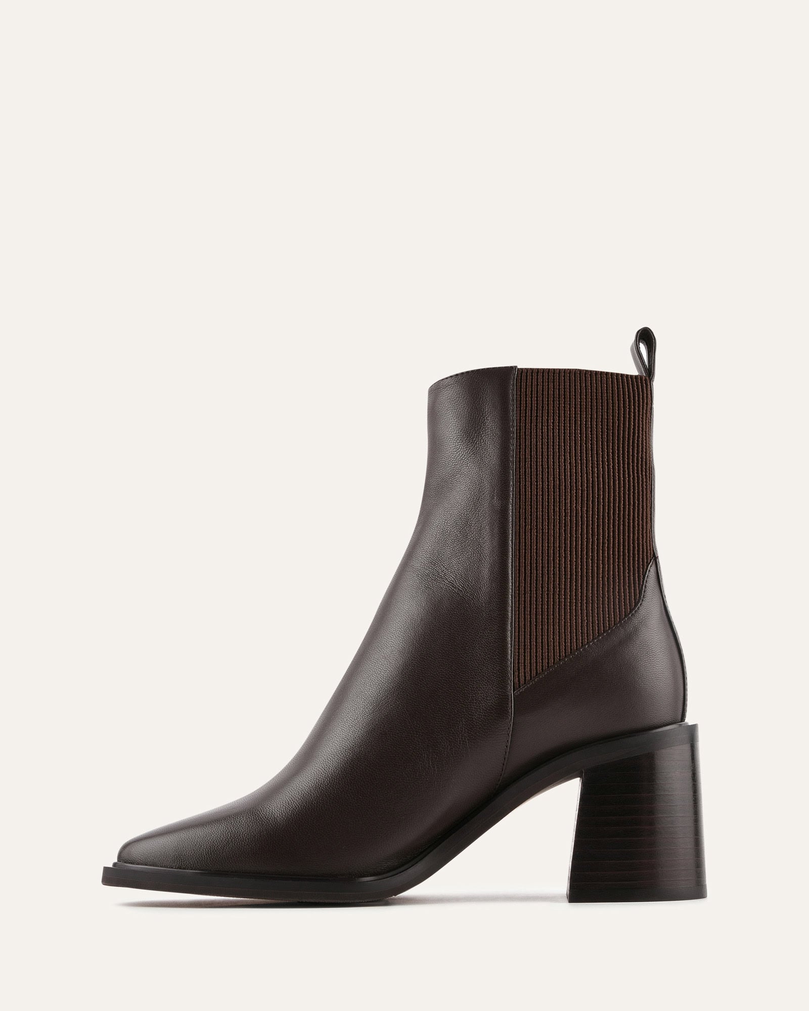 CHARLIE MID ANKLE BOOTS BITTER CHOC LEATHER image