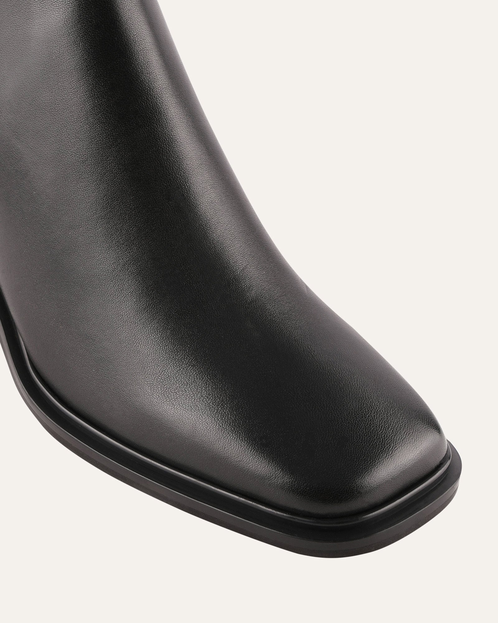 CHARLIE MID ANKLE BOOTS BLACK LEATHER image