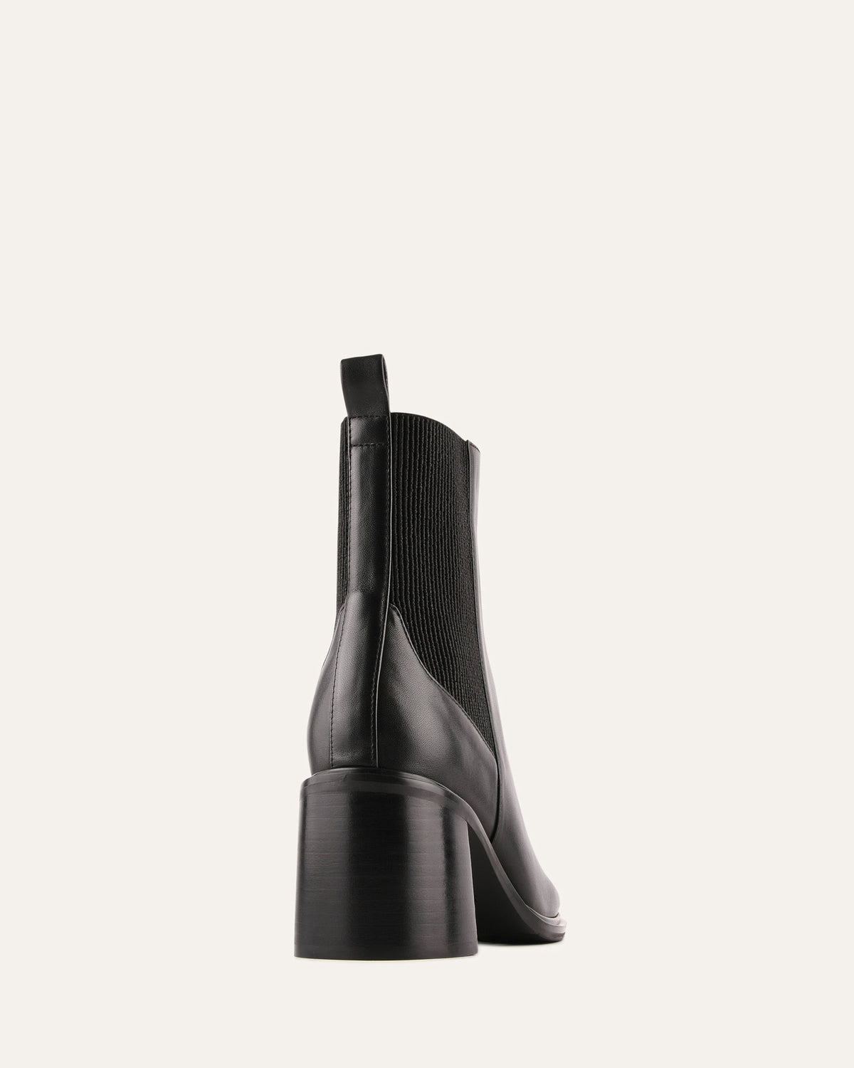 CHARLIE MID ANKLE BOOTS BLACK LEATHER