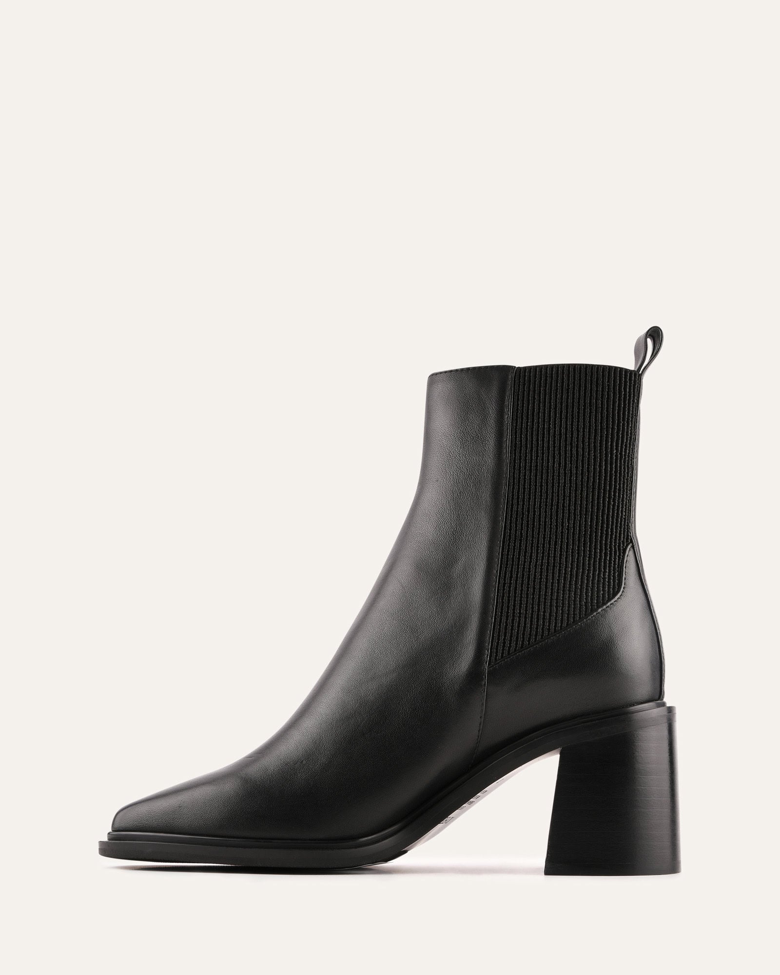 CHARLIE MID ANKLE BOOTS BLACK LEATHER image