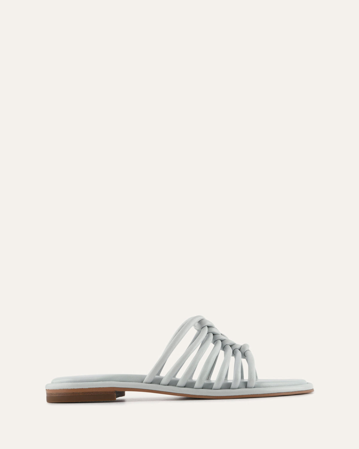 CHIA FLAT SANDALS DUSK BLUE LEATHER