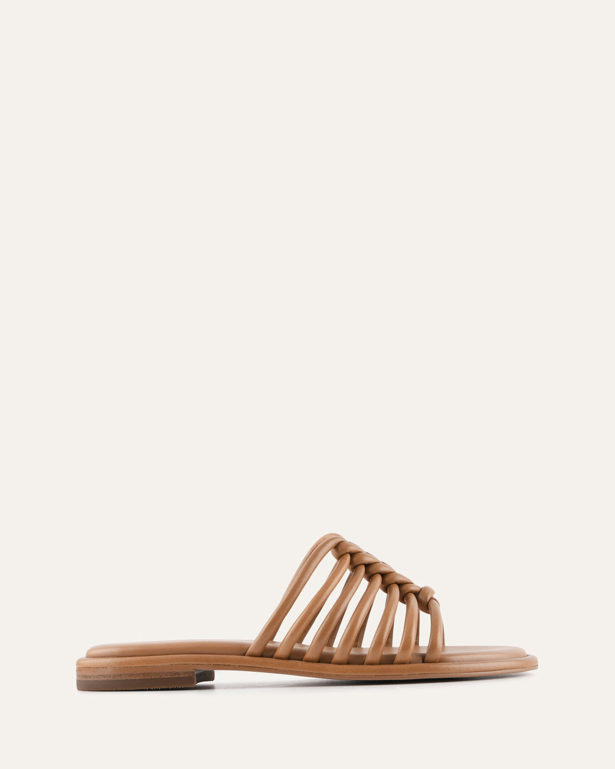 CHIA FLAT SANDALS TUSCAN TAN LEATHER