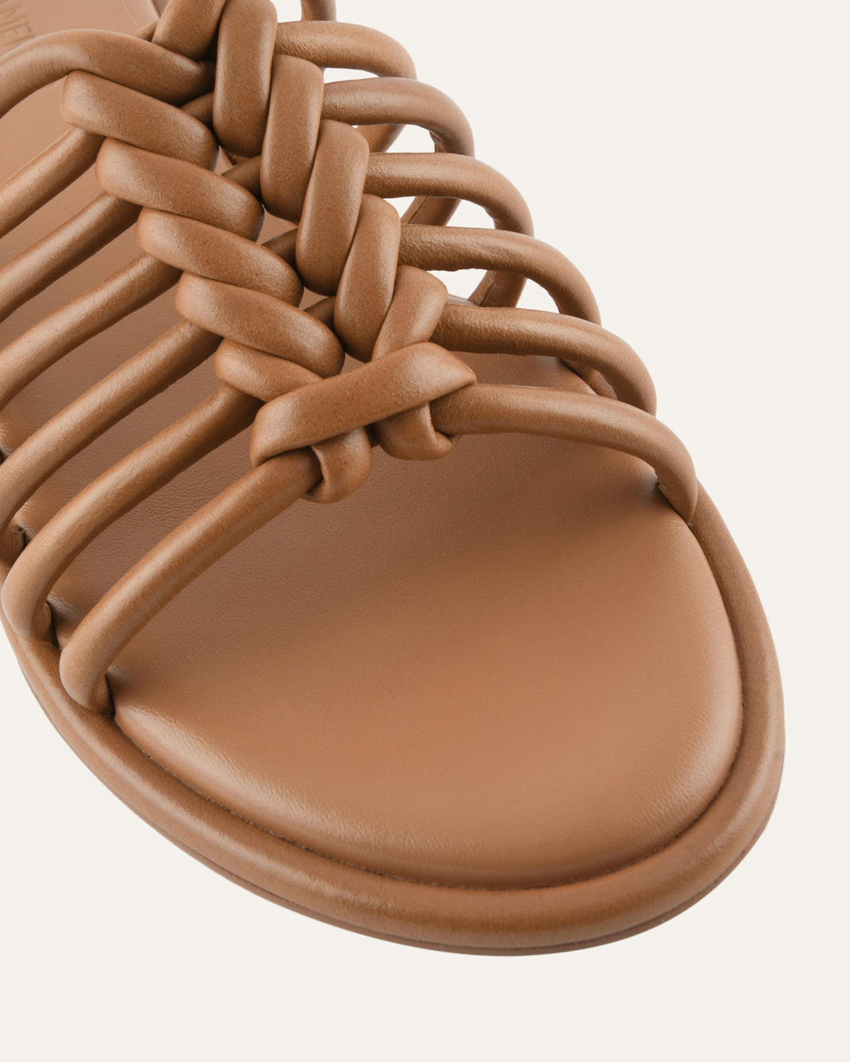 CHIA FLAT SANDALS TUSCAN TAN LEATHER