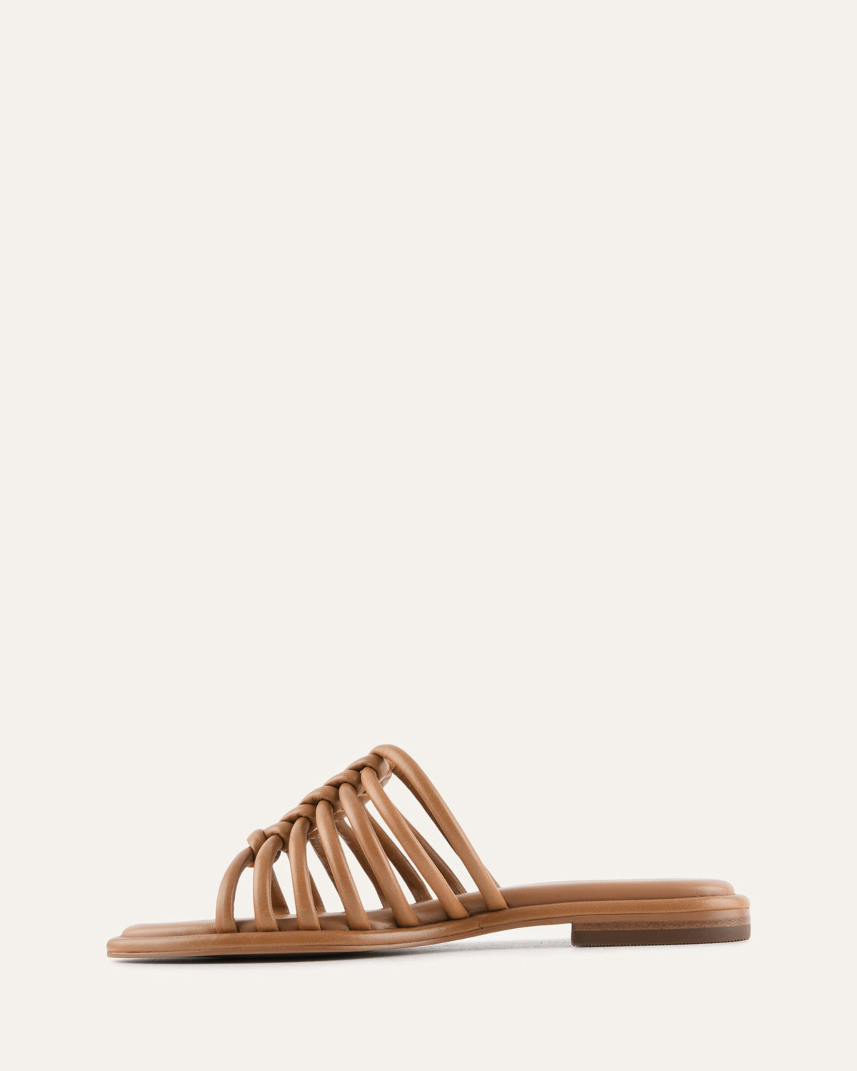 CHIA FLAT SANDALS TUSCAN TAN LEATHER