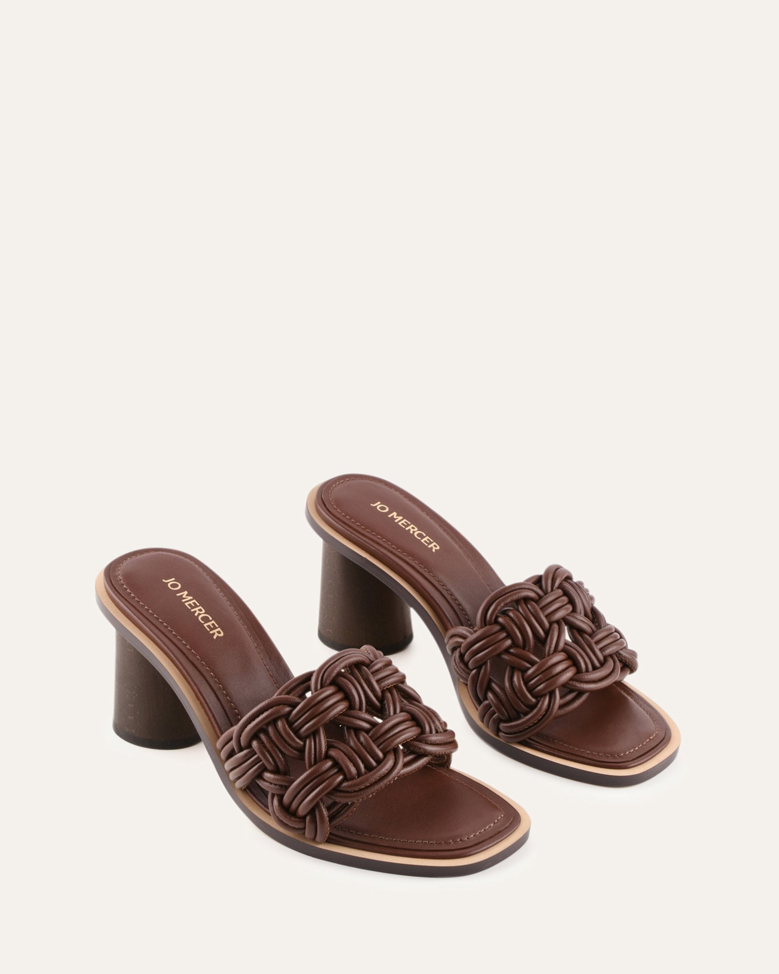 CIELO MID HEEL SANDALS PECAN LEATHER image