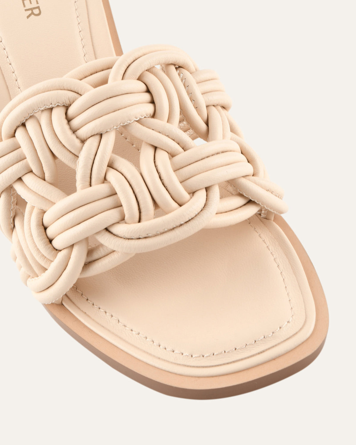 CIELO MID HEEL SANDALS VANILLA LEATHER