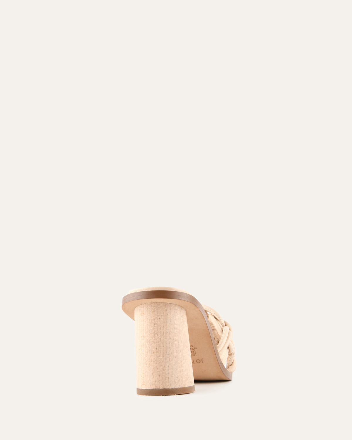 CIELO MID HEEL SANDALS VANILLA LEATHER