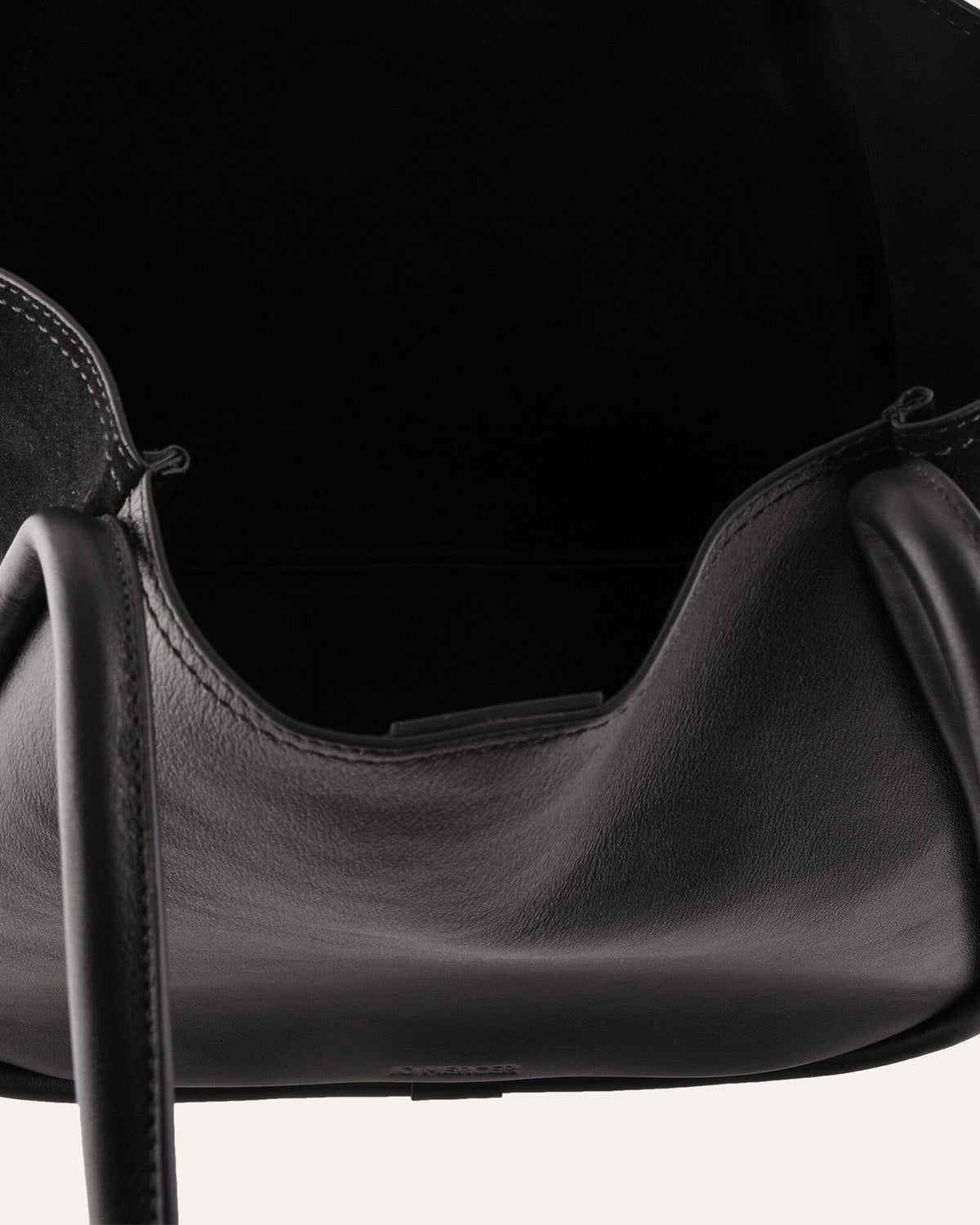 CILLIAN TOTE BAG BLACK LEATHER