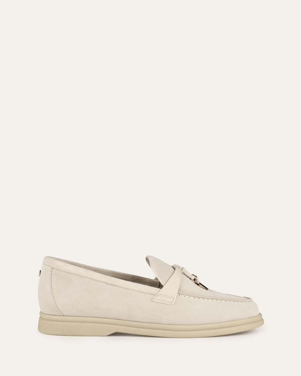 CIRCA LOAFERS SOFT SAND SUEDE - Jo Mercer