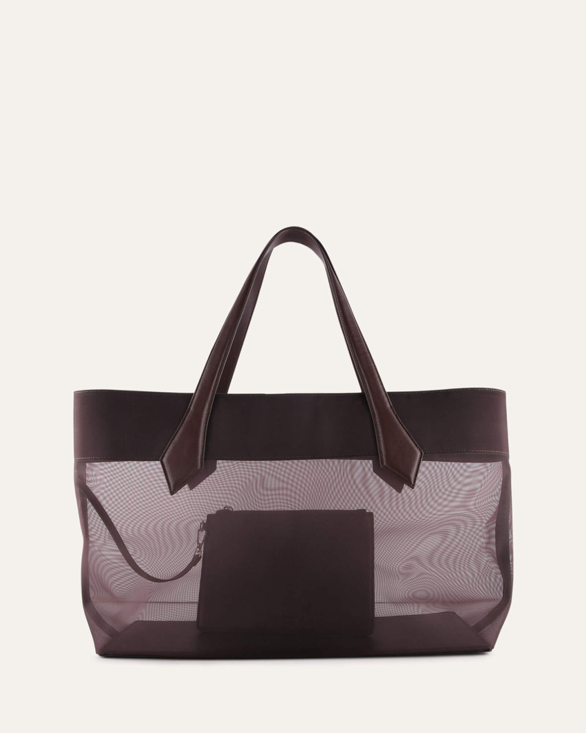CLEMENT TOTE BAG CHOCOLATE MESH