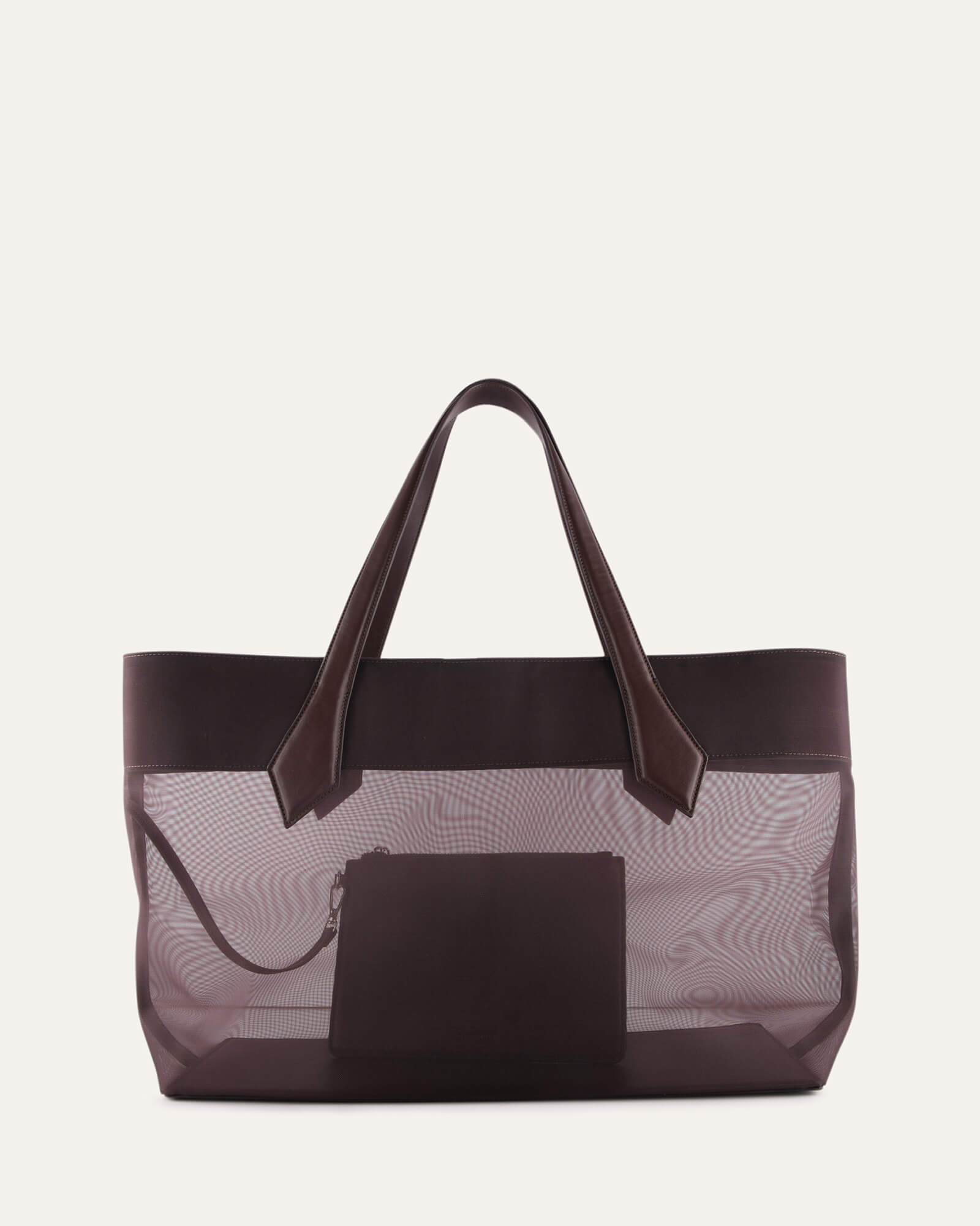 CLEMENT TOTE BAG CHOCOLATE MESH