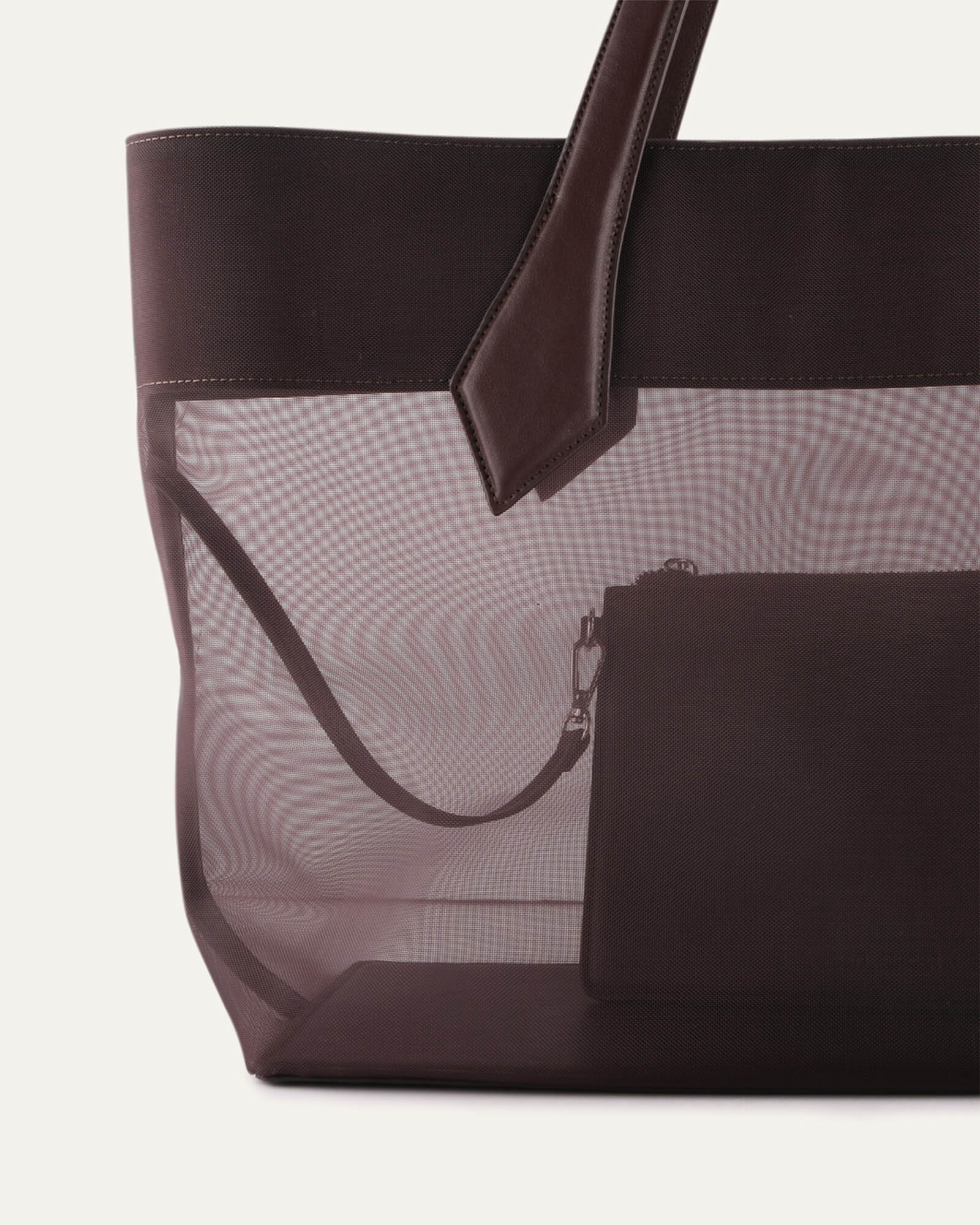 CLEMENT TOTE BAG CHOCOLATE MESH image