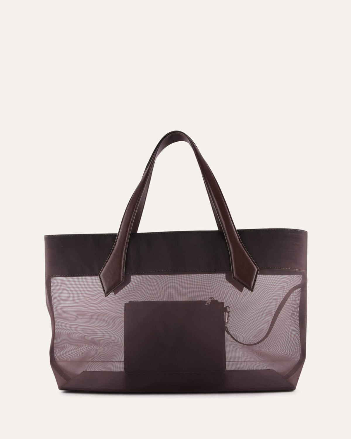 CLEMENT TOTE BAG CHOCOLATE MESH