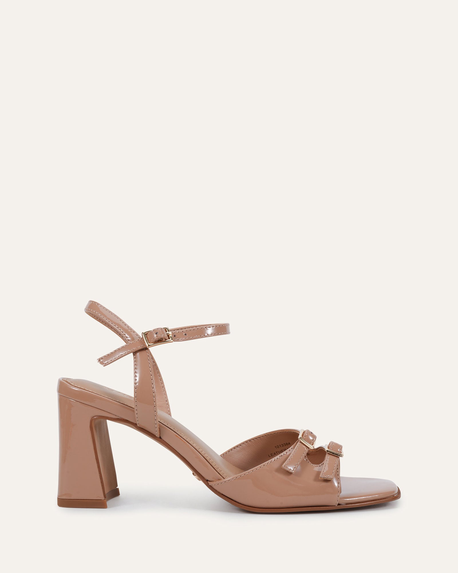 CLEMENTINE MID SANDALS ALMOND PATENT image