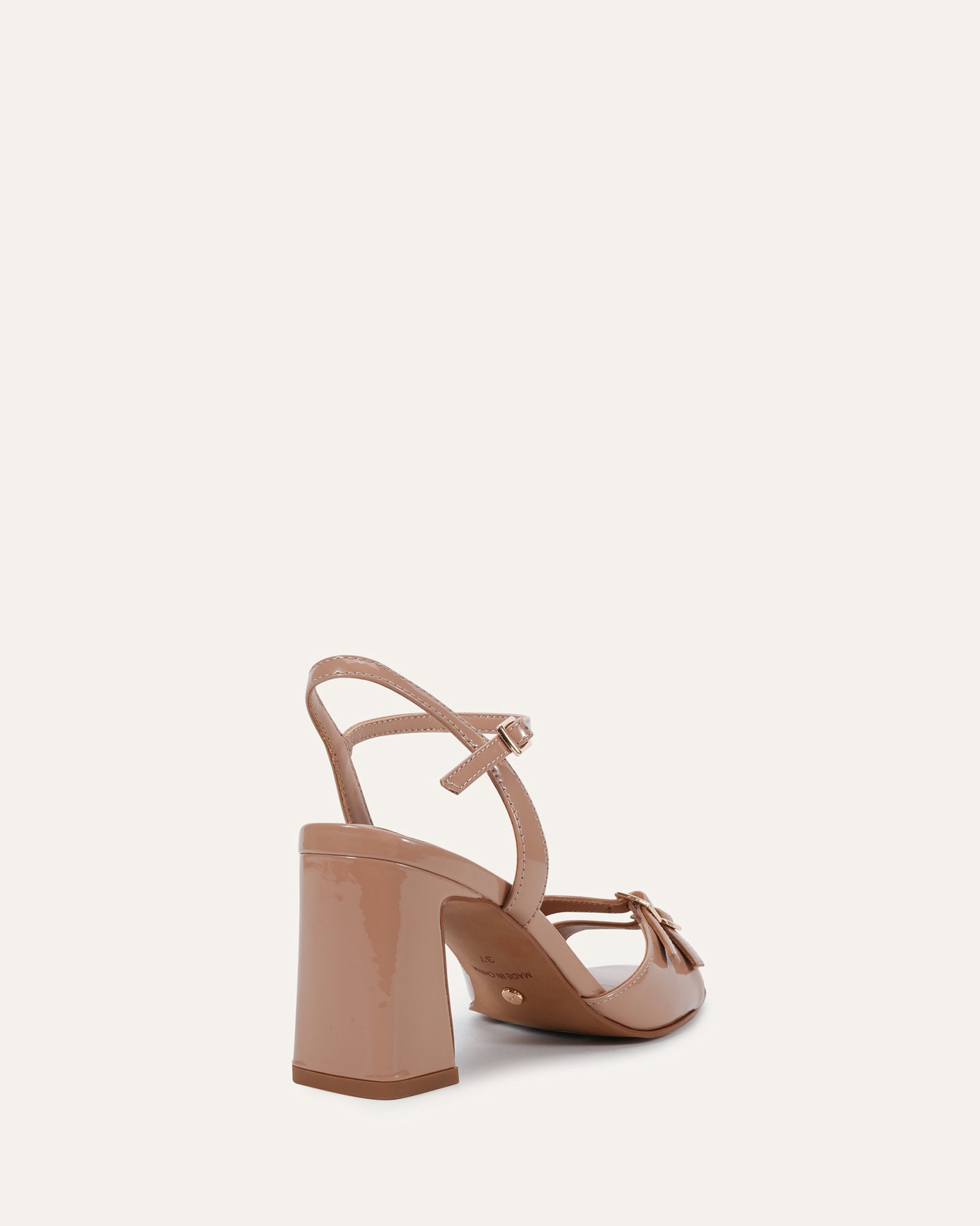 CLEMENTINE MID SANDALS ALMOND PATENT image