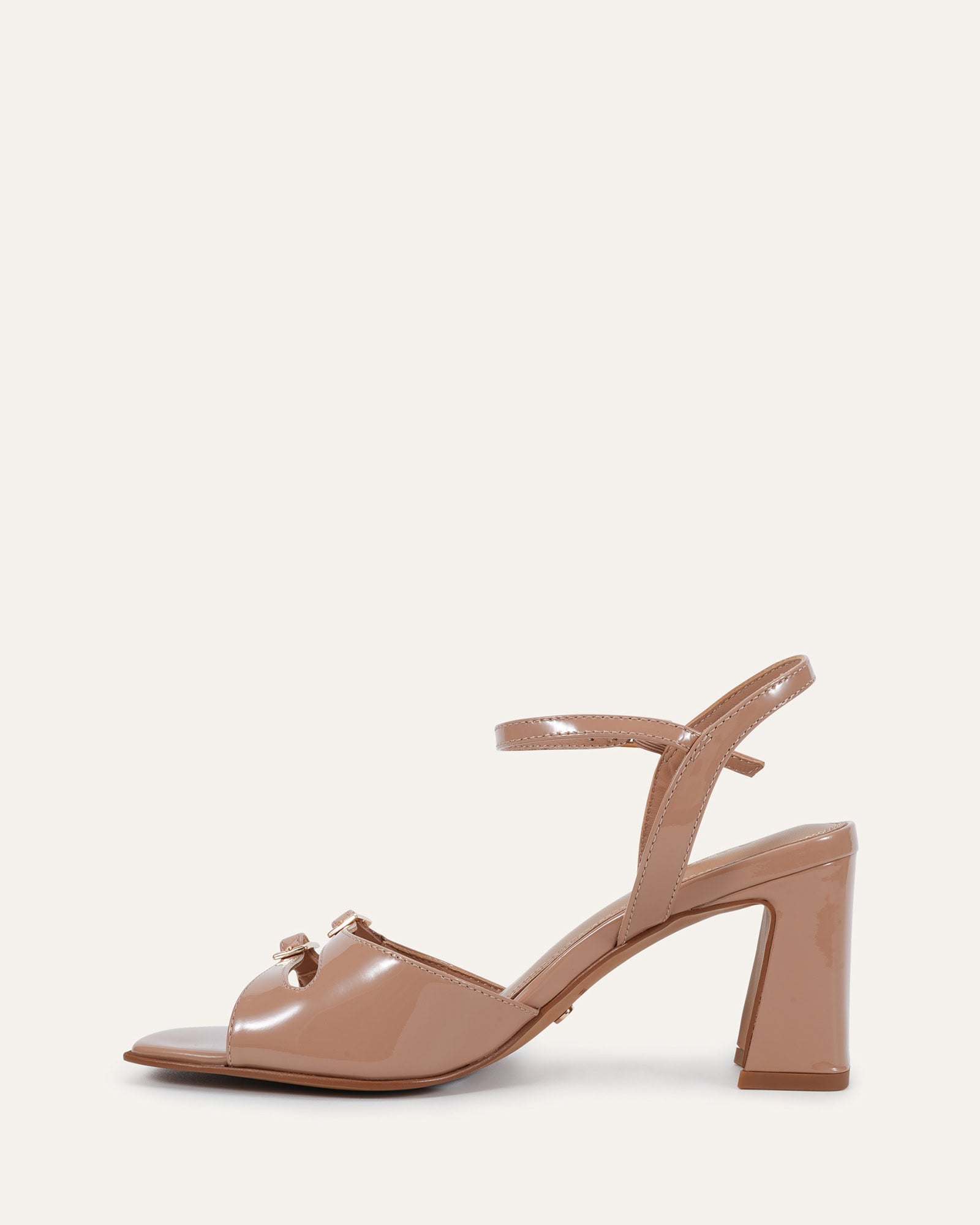 CLEMENTINE MID SANDALS ALMOND PATENT image