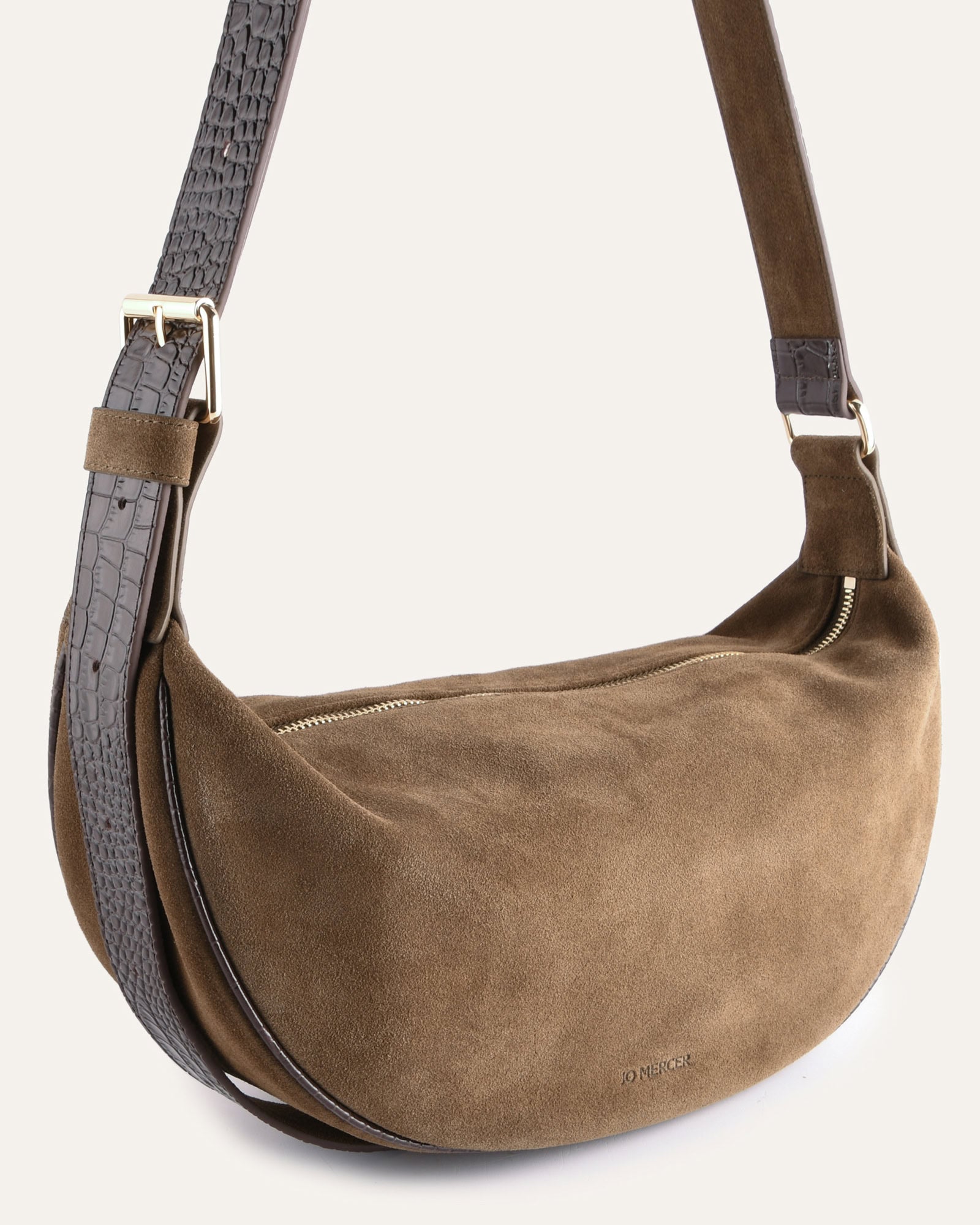 COLBIE CROSSBODY BAG KHAKI SUEDE image