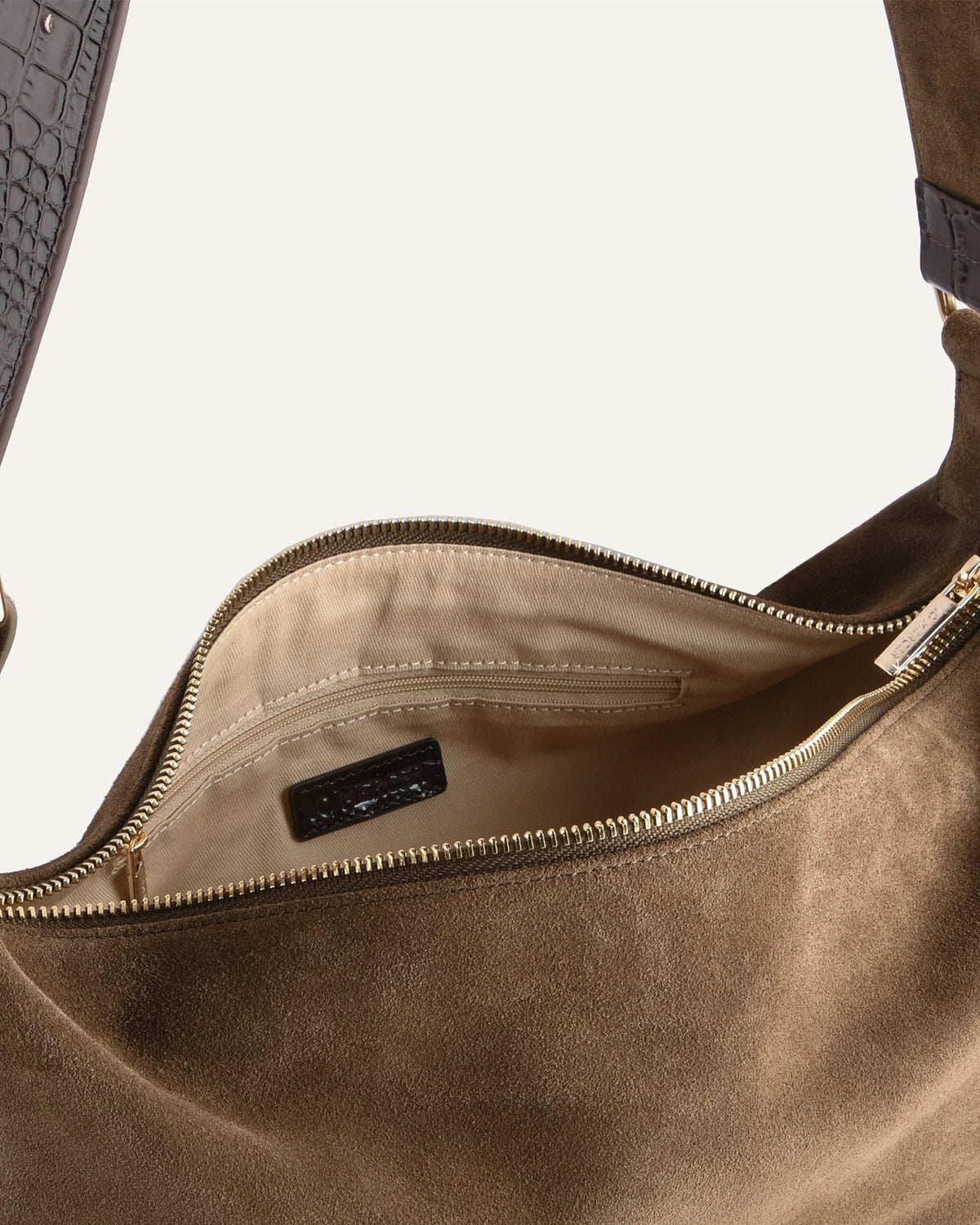 COLBIE CROSSBODY BAG KHAKI SUEDE