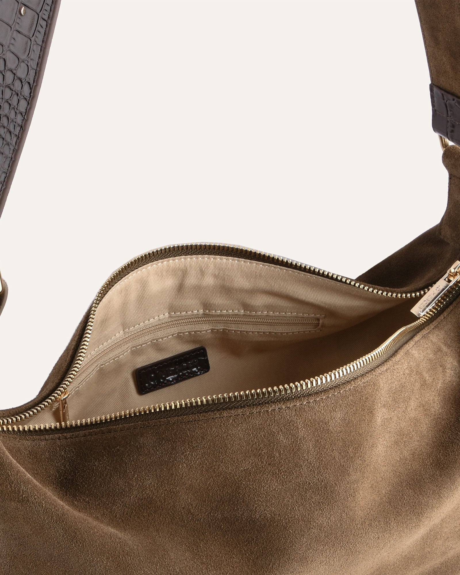 COLBIE CROSSBODY BAG KHAKI SUEDE image
