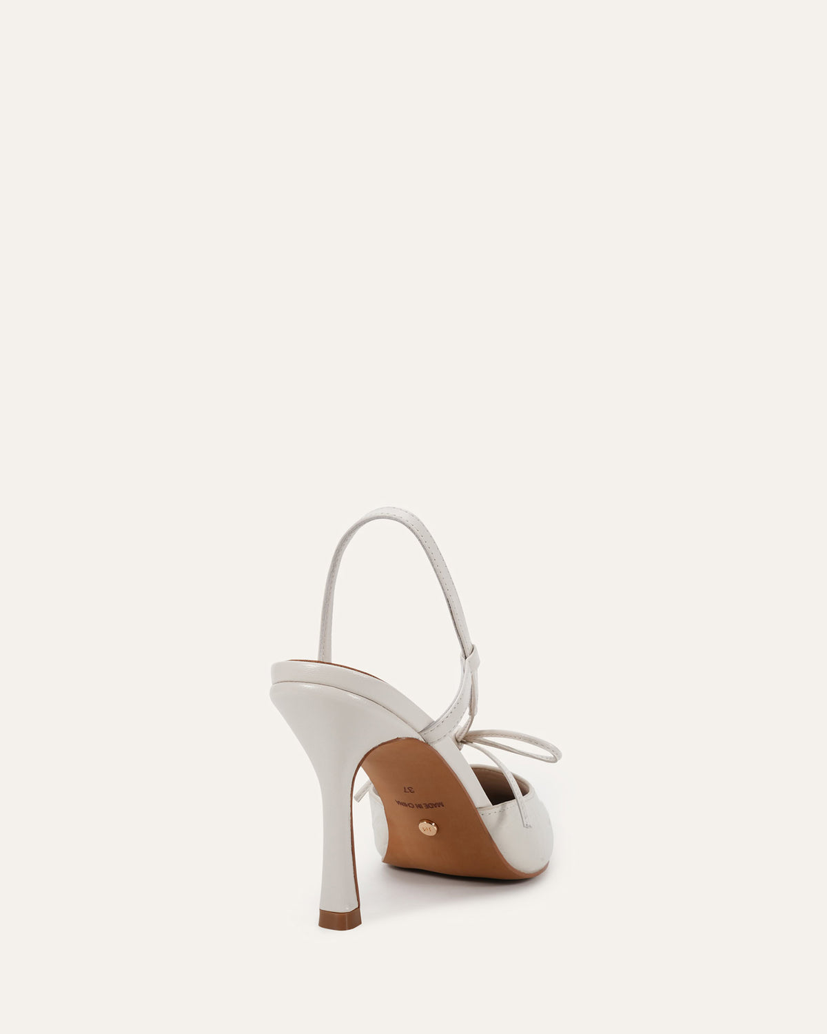 COLTON HIGH HEELS ANTIQUE WHITE OSTRICH PRINT