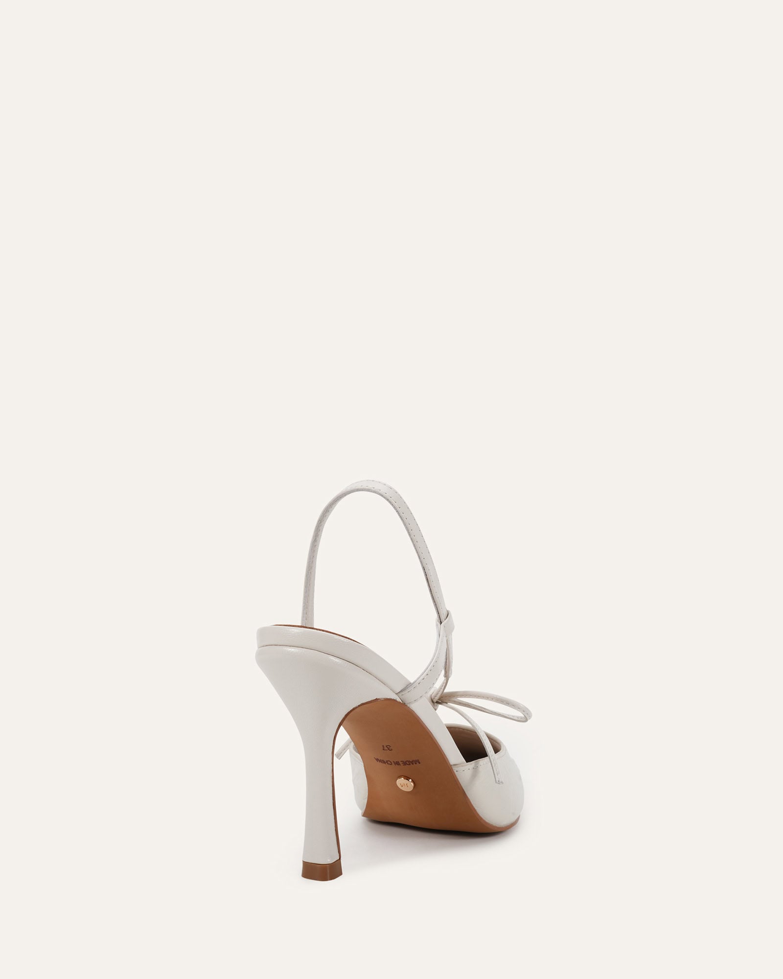COLTON HIGH HEELS ANTIQUE WHITE OSTRICH PRINT image