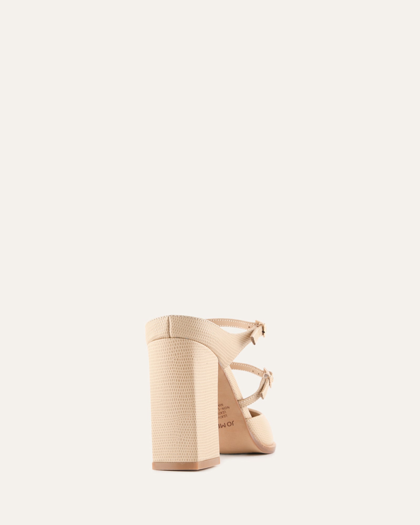COMET HIGH HEELS BEIGE LIZARD PRINT image