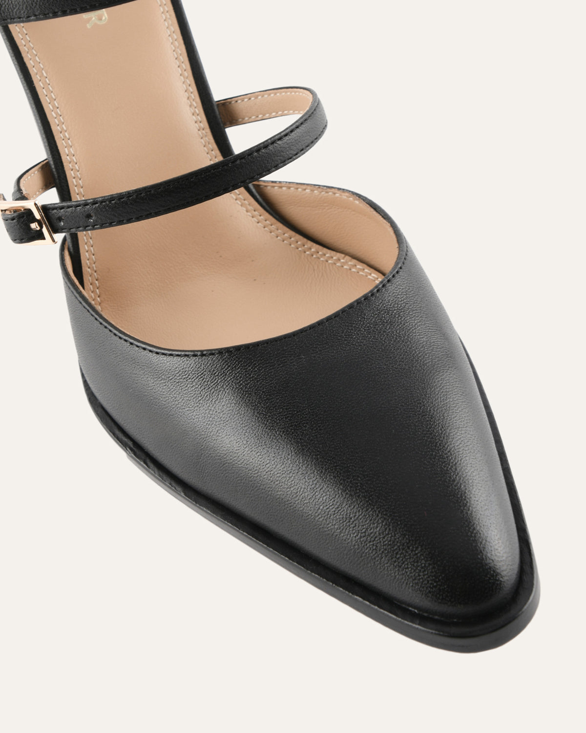 COMET HIGH HEELS BLACK LEATHER