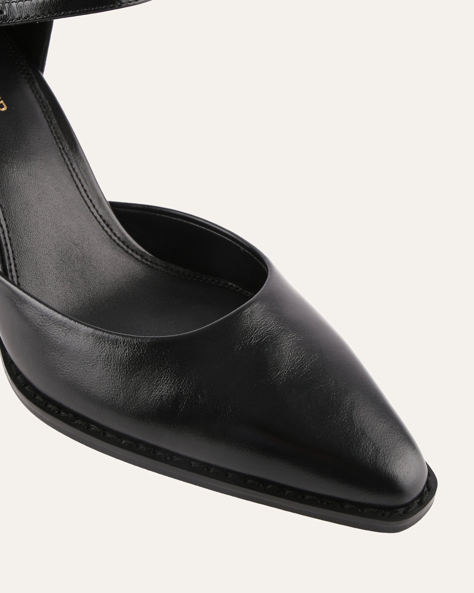 COOPER HIGH HEELS BLACK LEATHER - Jo Mercer