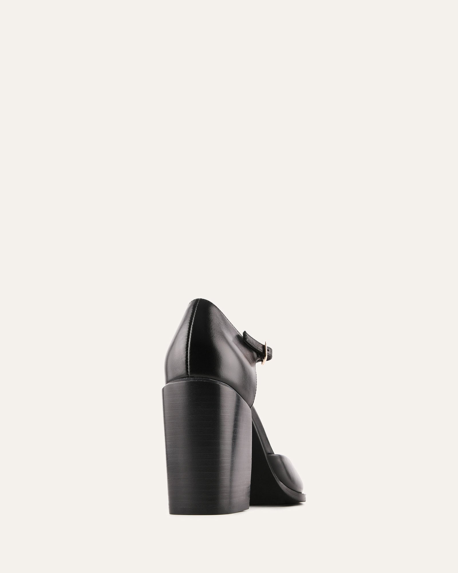 COOPER HIGH HEELS BLACK LEATHER - Jo Mercer