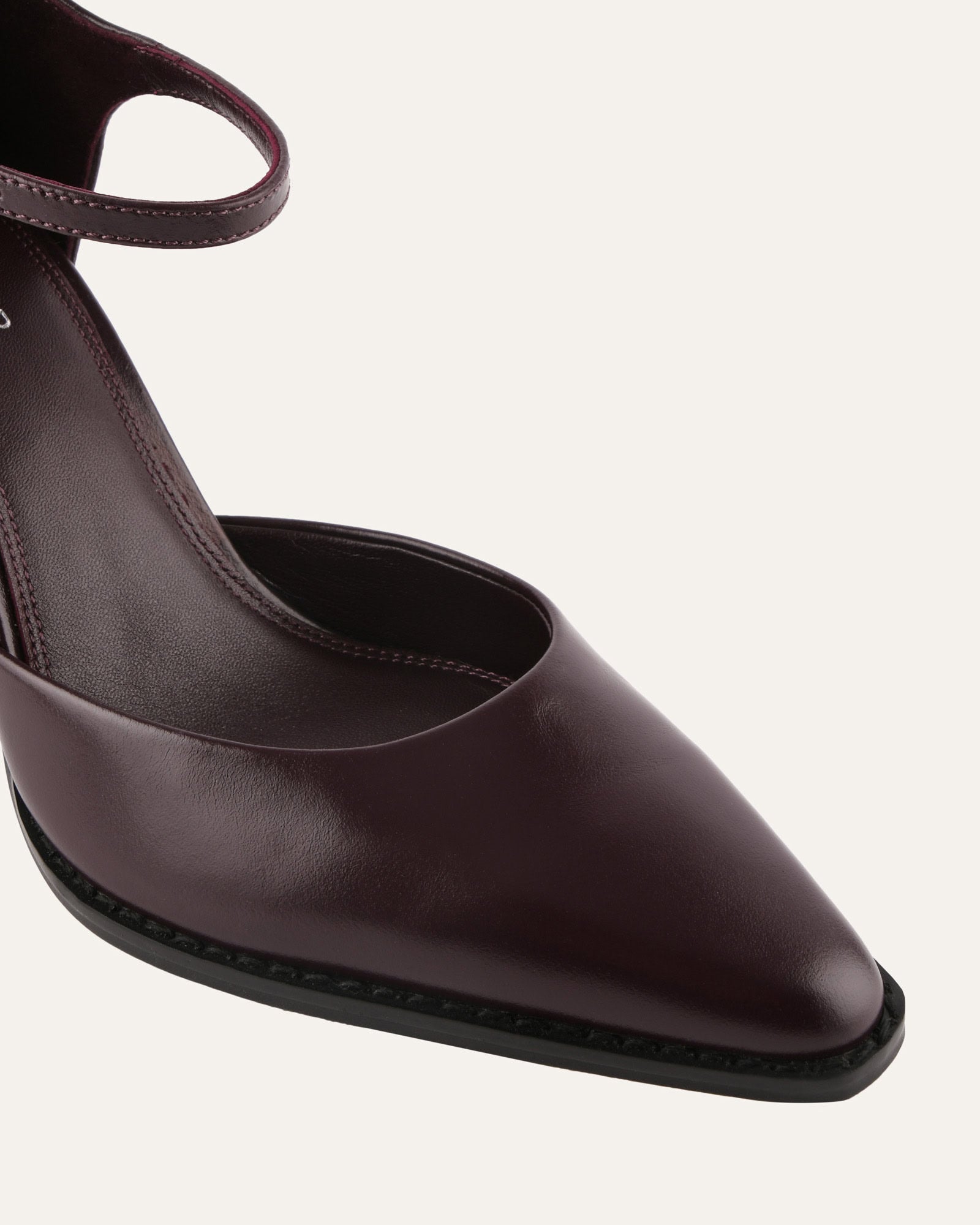 COOPER HIGH HEELS MERLOT LEATHER image