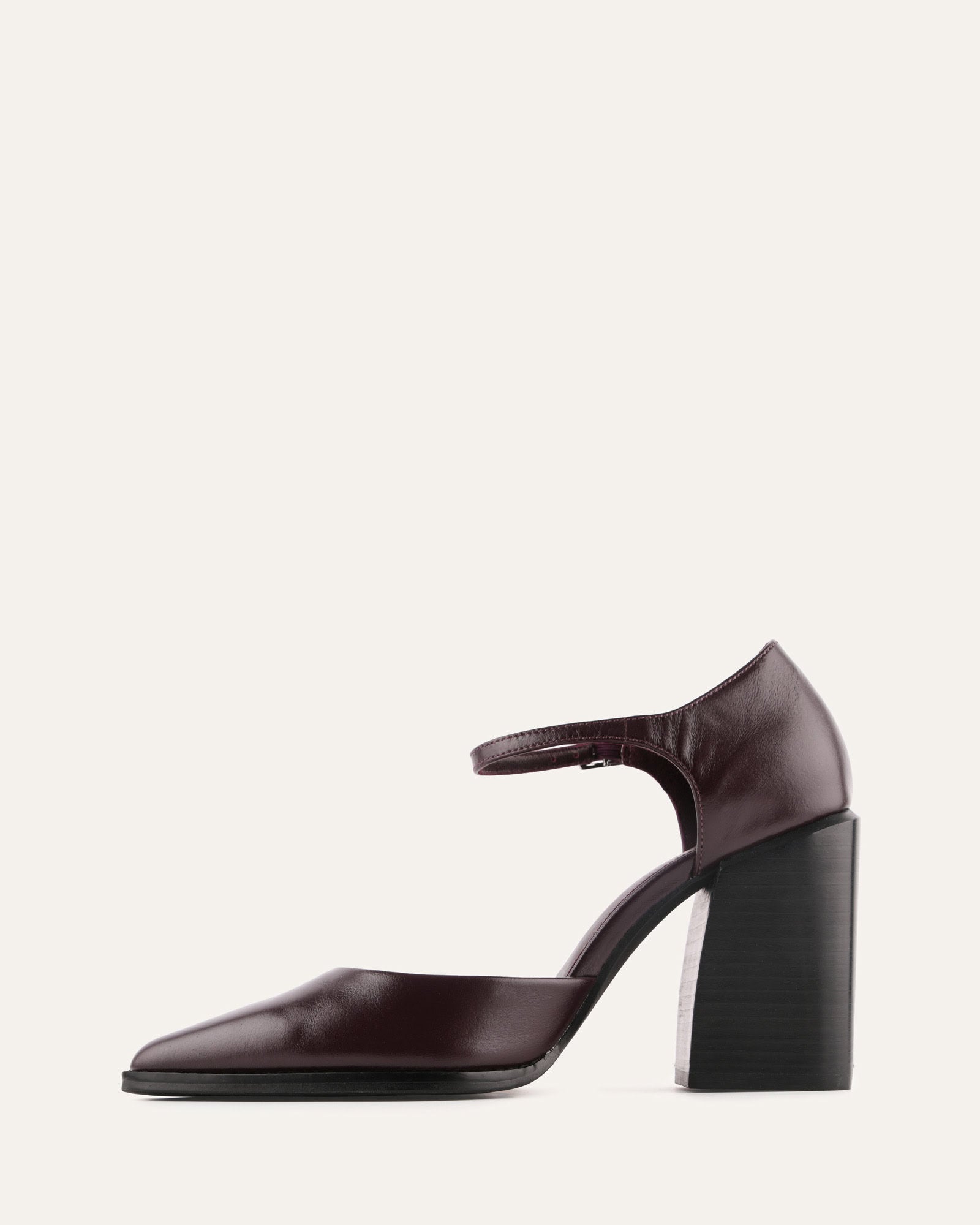 COOPER HIGH HEELS MERLOT LEATHER image