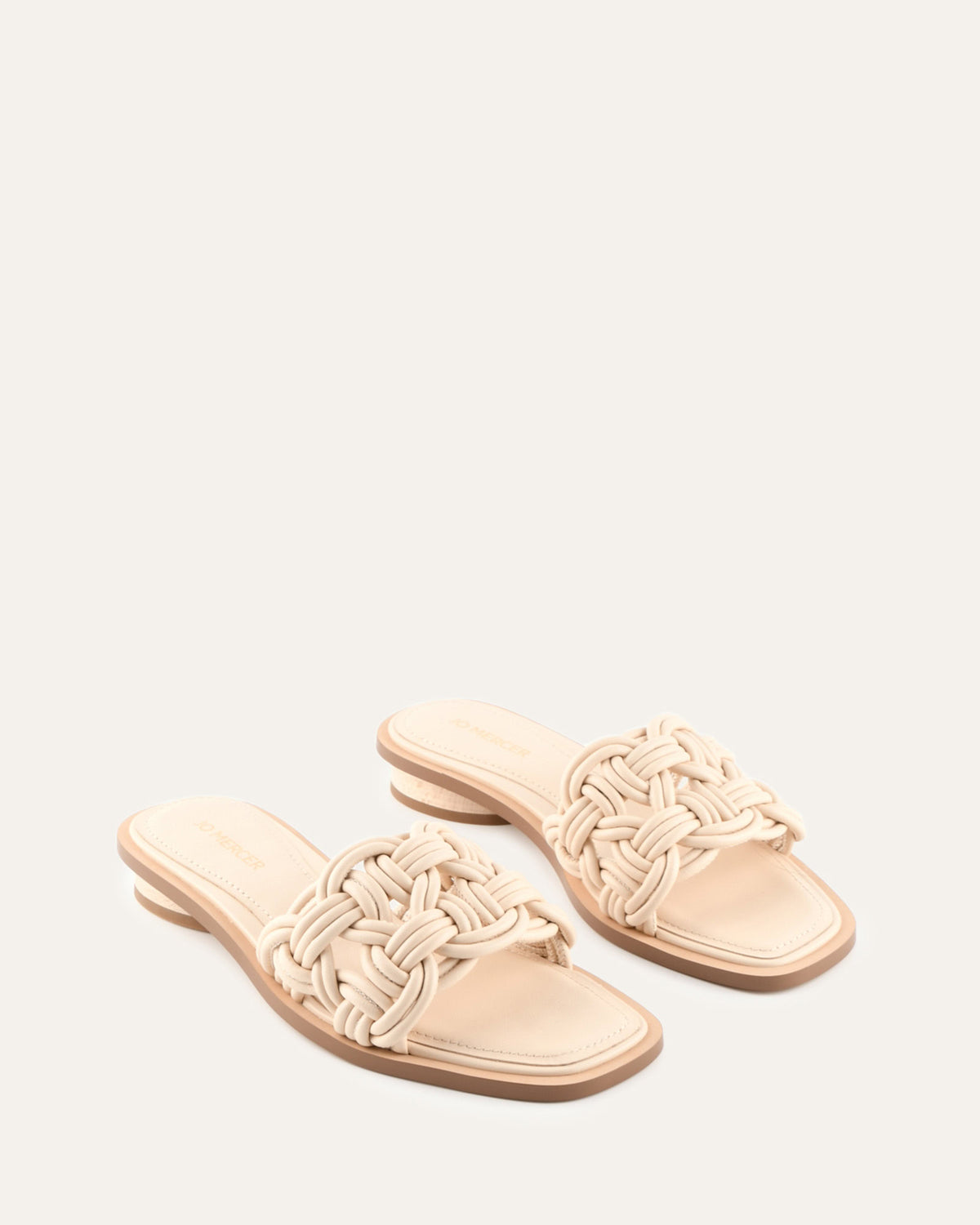 CORTA FLAT SANDALS VANILLA LEATHER
