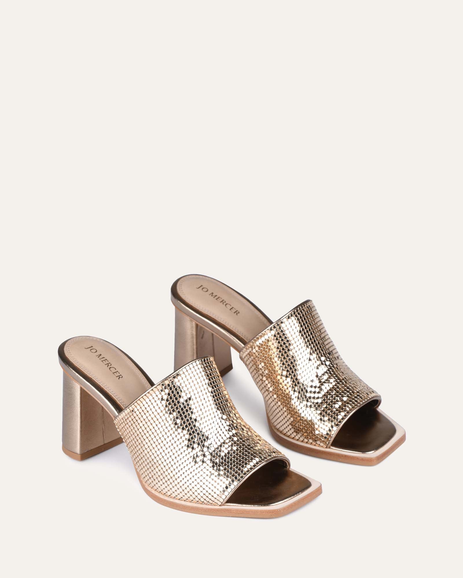 CUPID HIGH HEEL SANDALS GOLD image