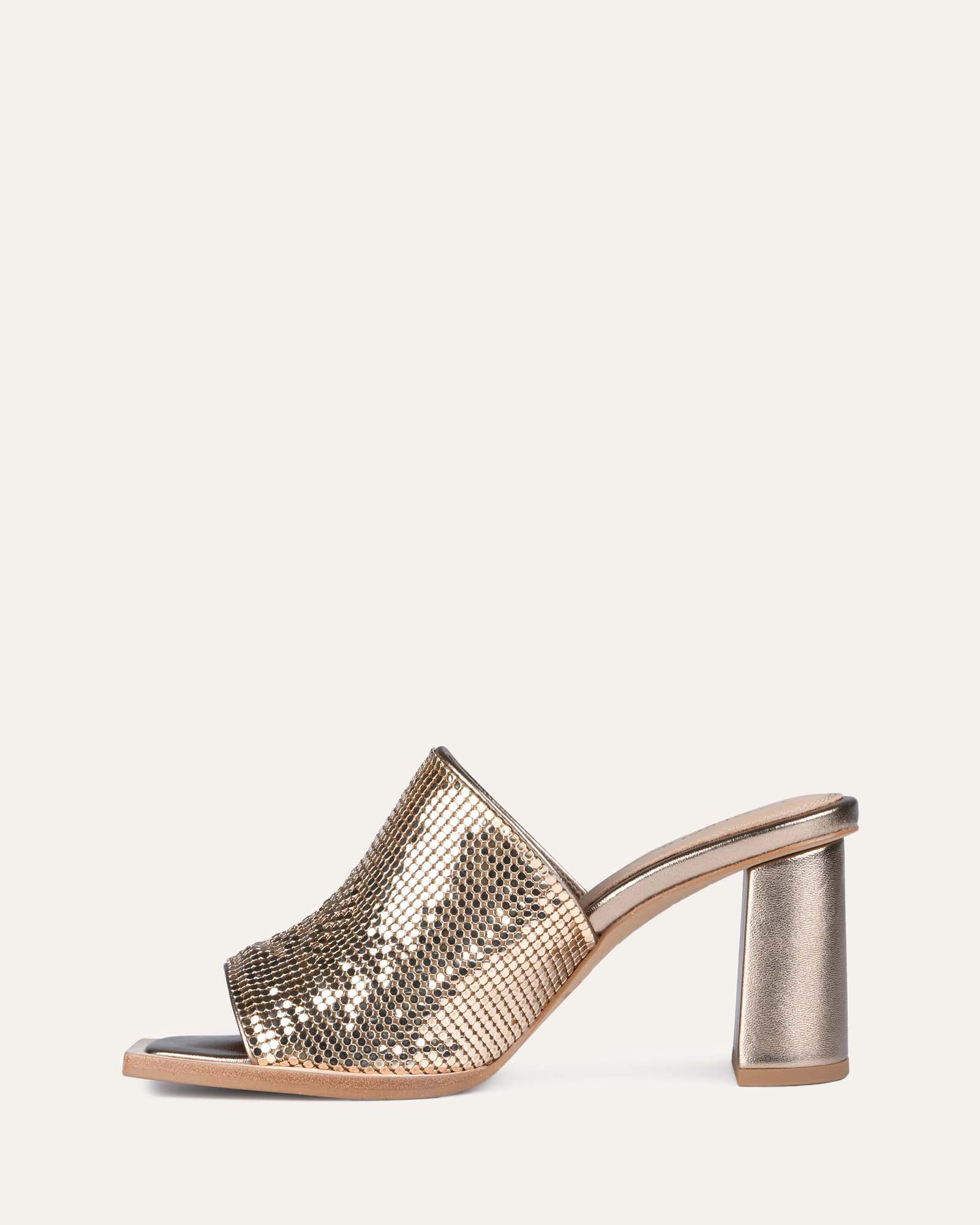 CUPID HIGH HEEL SANDALS GOLD image