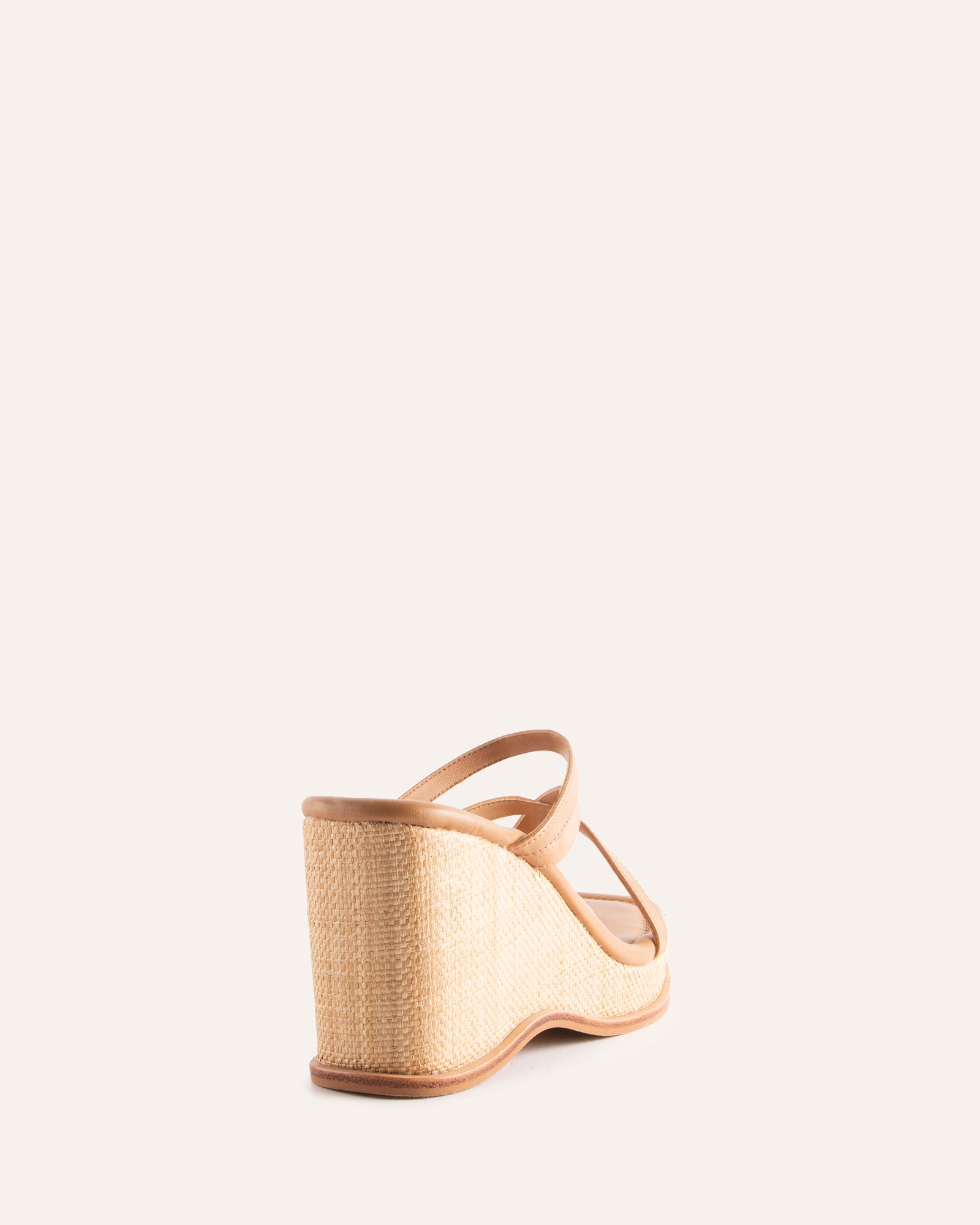 DAFFODIL MID WEDGES TAN LEATHER image