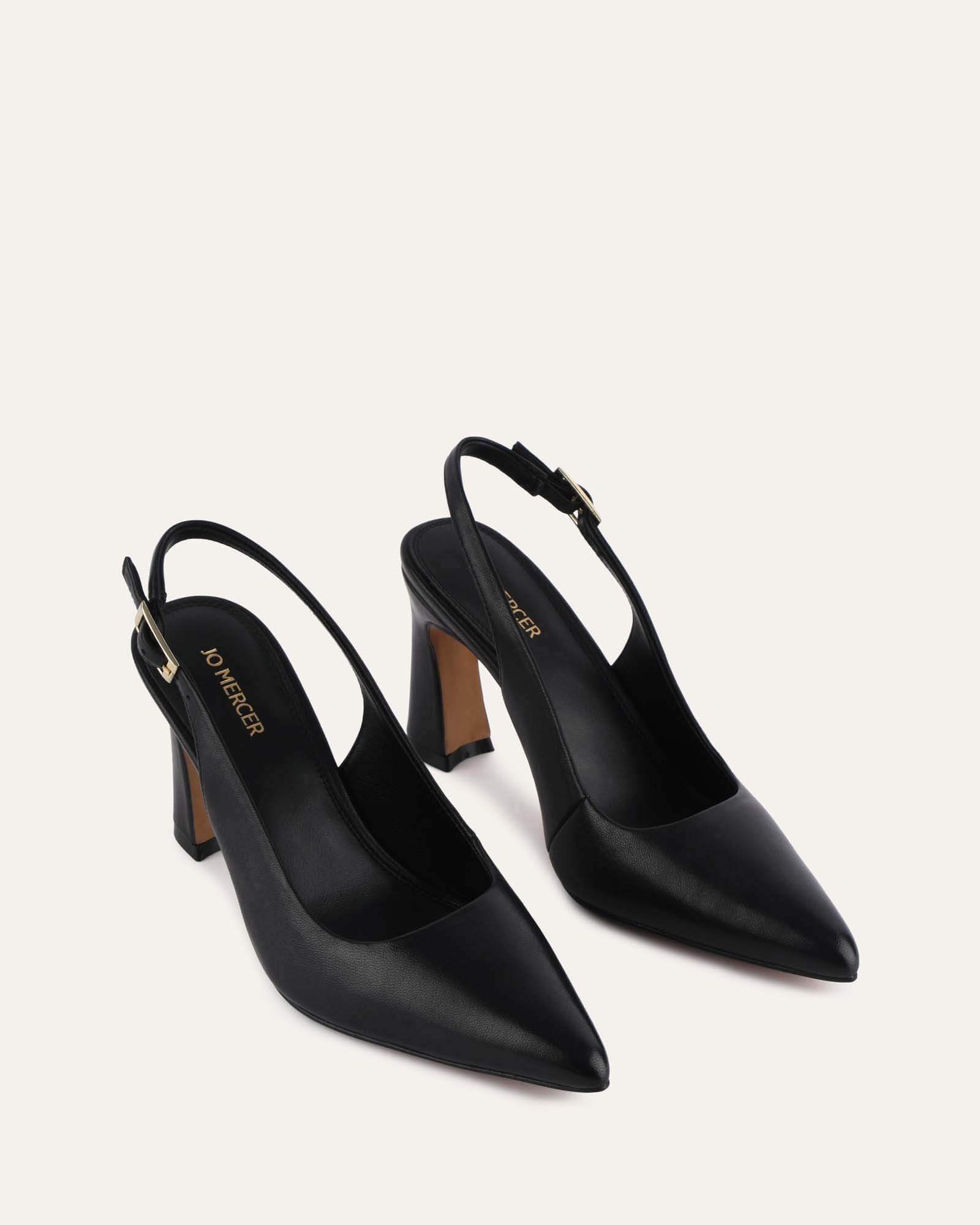 DANICA HIGH HEELS BLACK LEATHER image