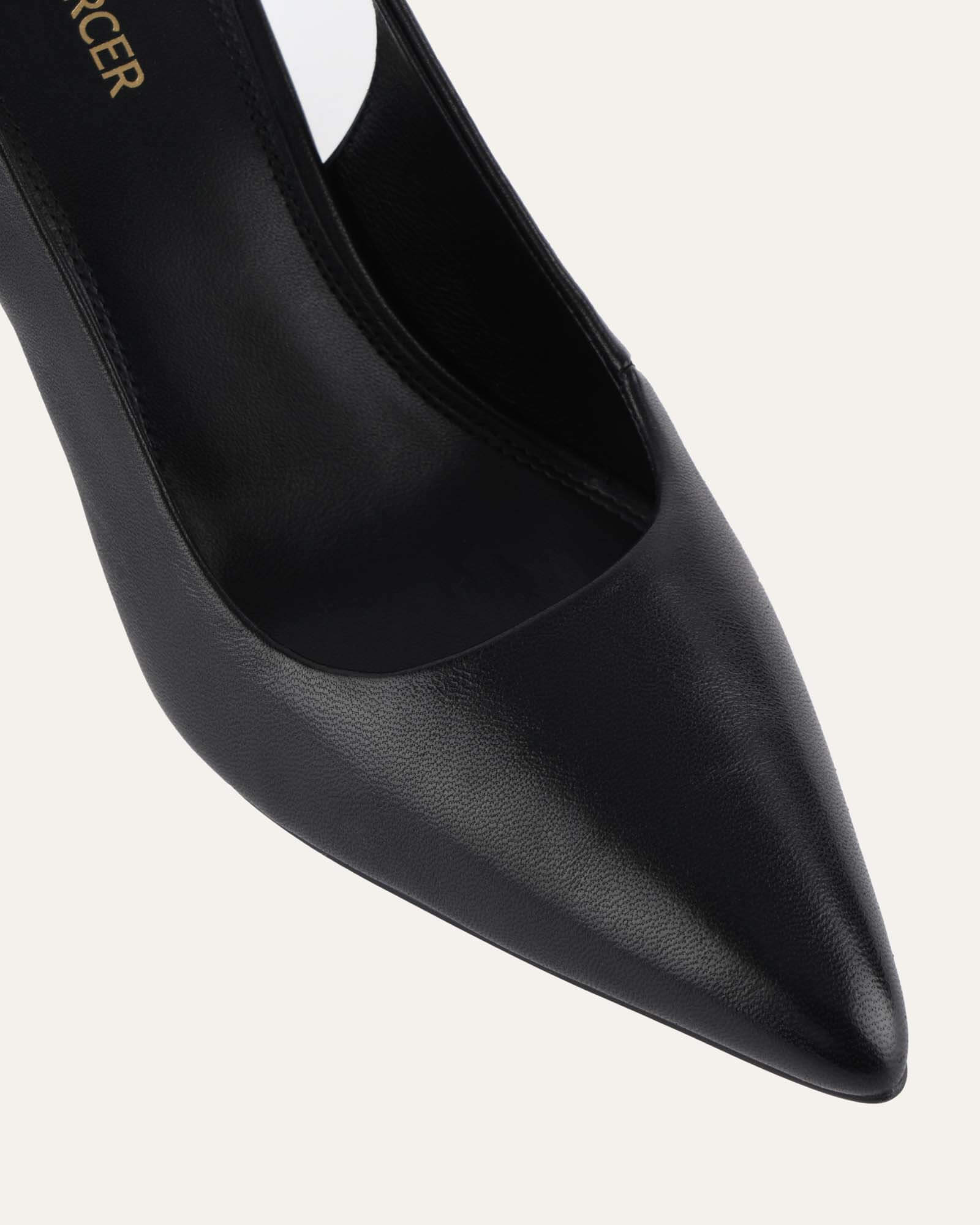 DANICA HIGH HEELS BLACK LEATHER image