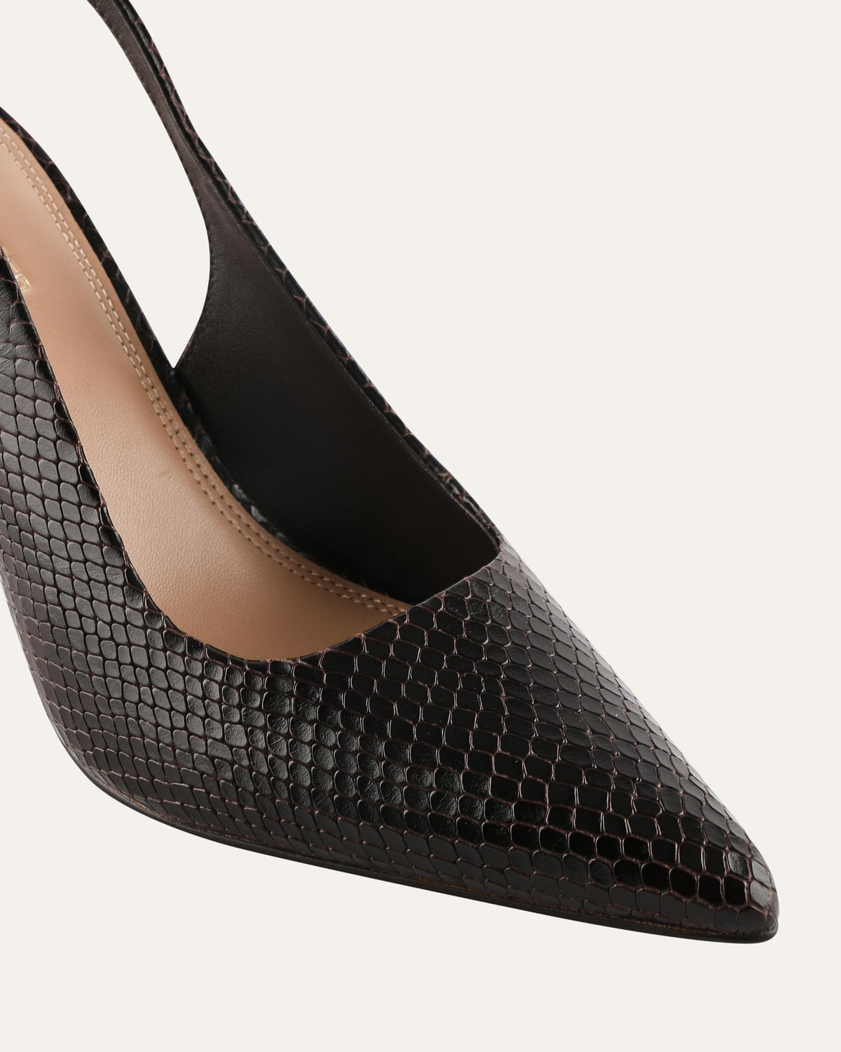 DANICA HIGH HEELS CHOCOLATE SNAKE PRINT