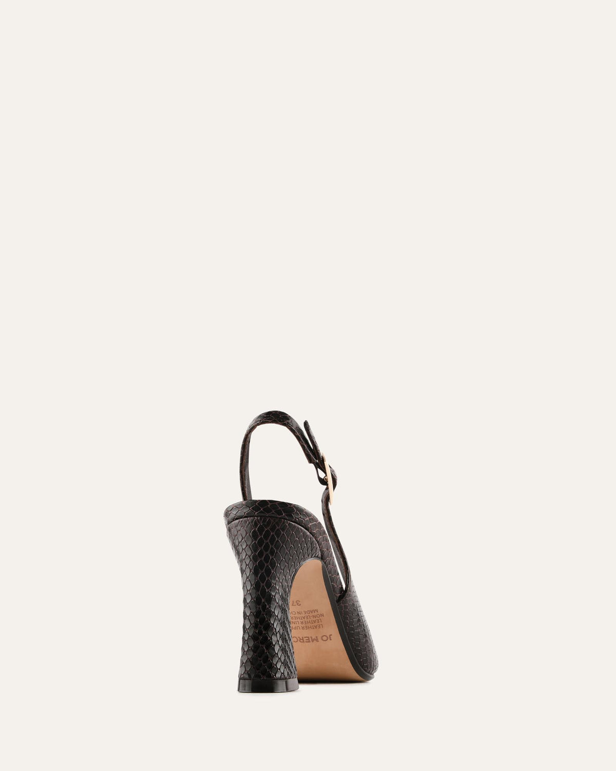 DANICA HIGH HEELS CHOCOLATE SNAKE PRINT