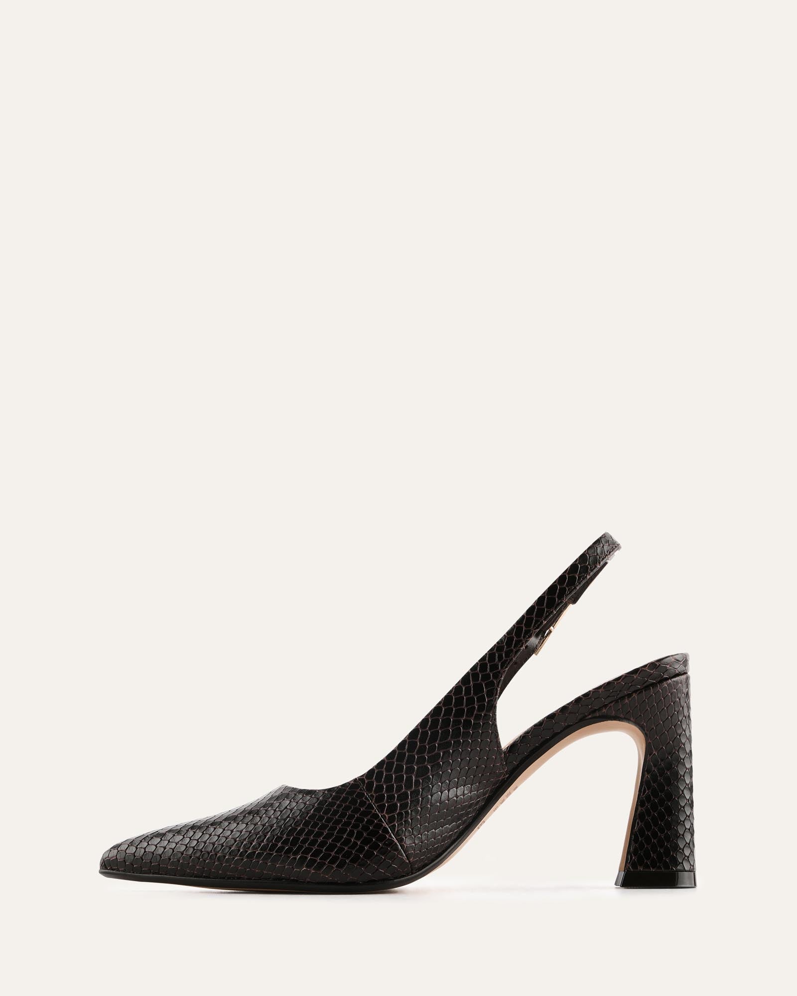 DANICA HIGH HEELS CHOCOLATE SNAKE PRINT image