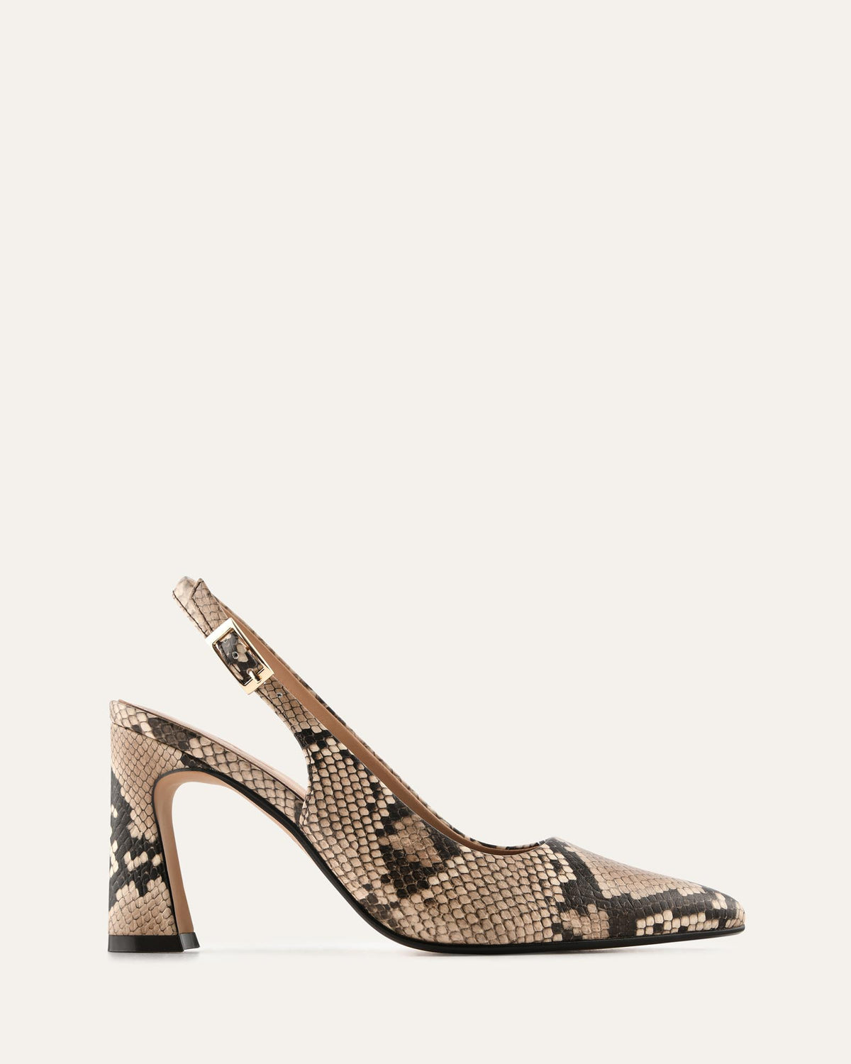 DANICA HIGH HEELS BEIGE SNAKE PRINT