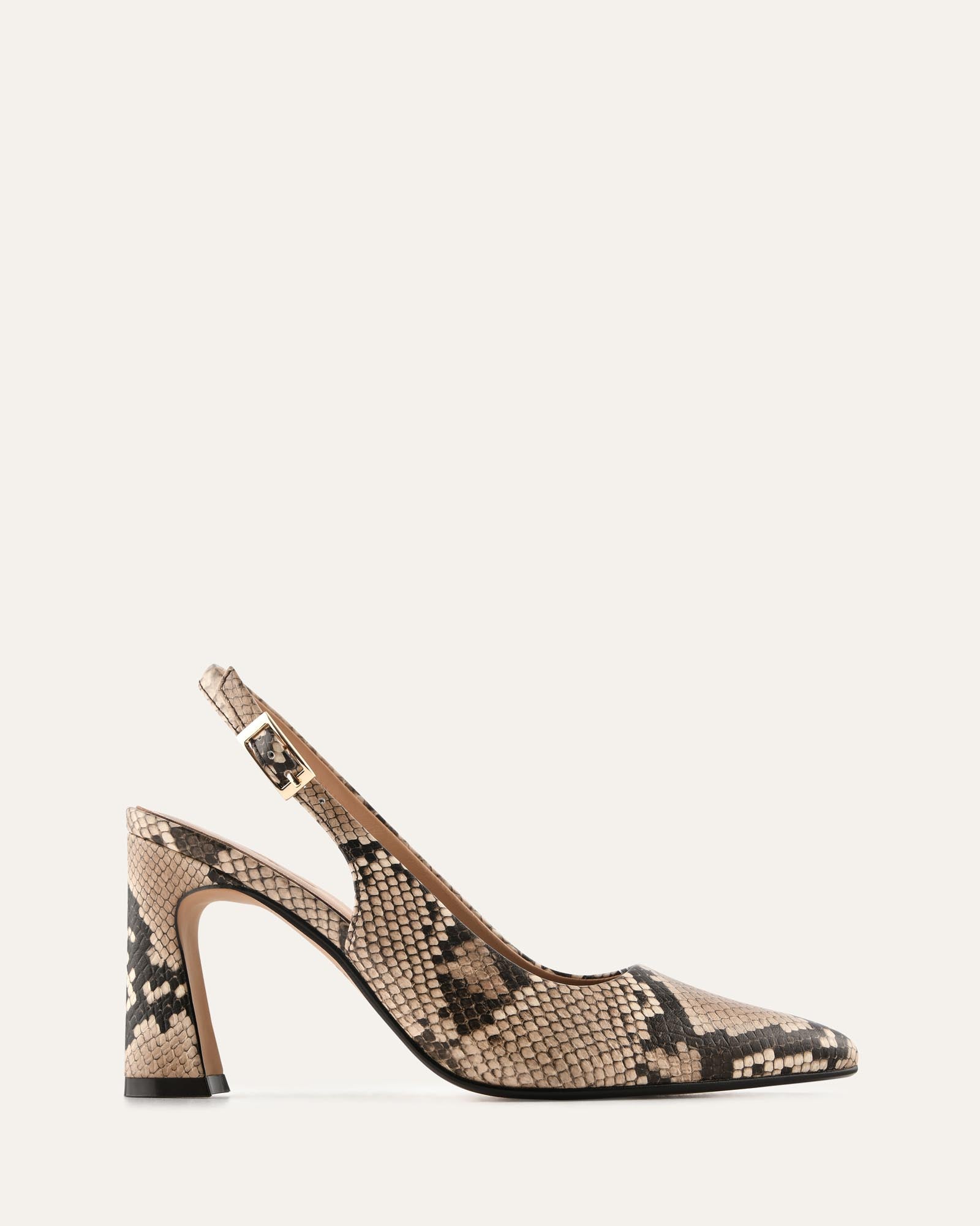 DANICA HIGH HEELS BEIGE SNAKE PRINT image