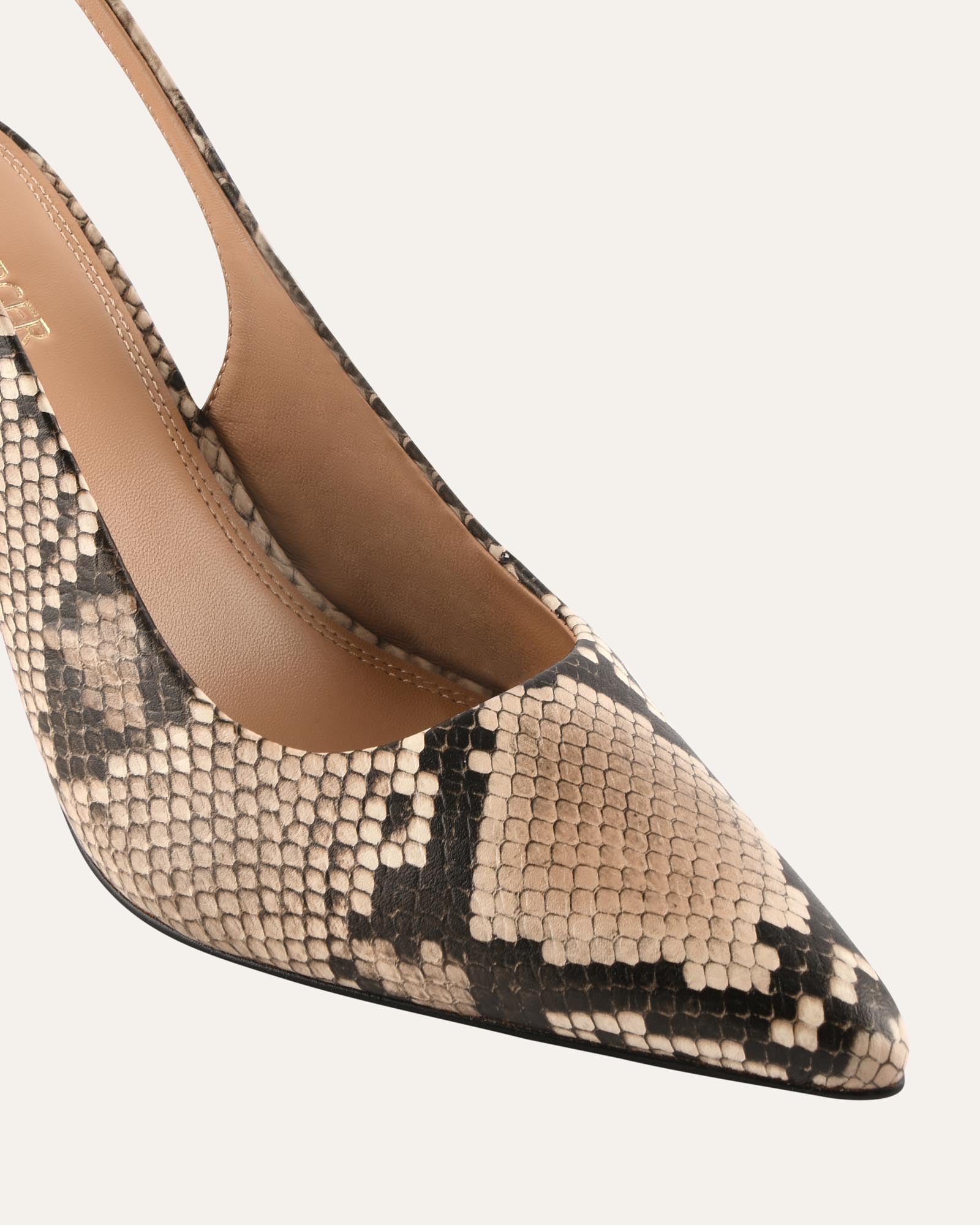 DANICA HIGH HEELS BEIGE SNAKE PRINT image