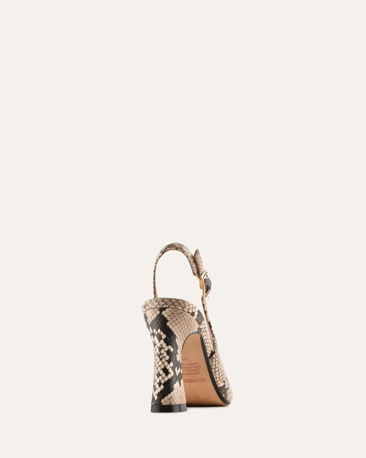 DANICA HIGH HEELS BEIGE SNAKE PRINT