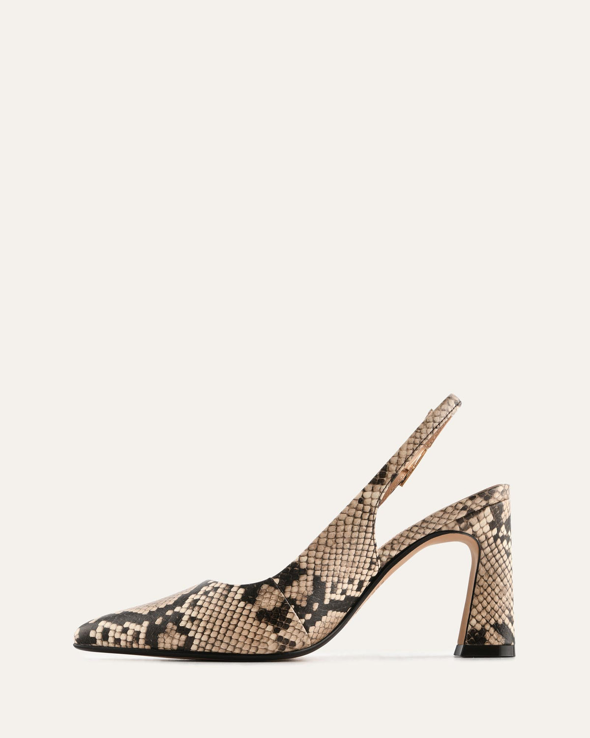 DANICA HIGH HEELS BEIGE SNAKE PRINT