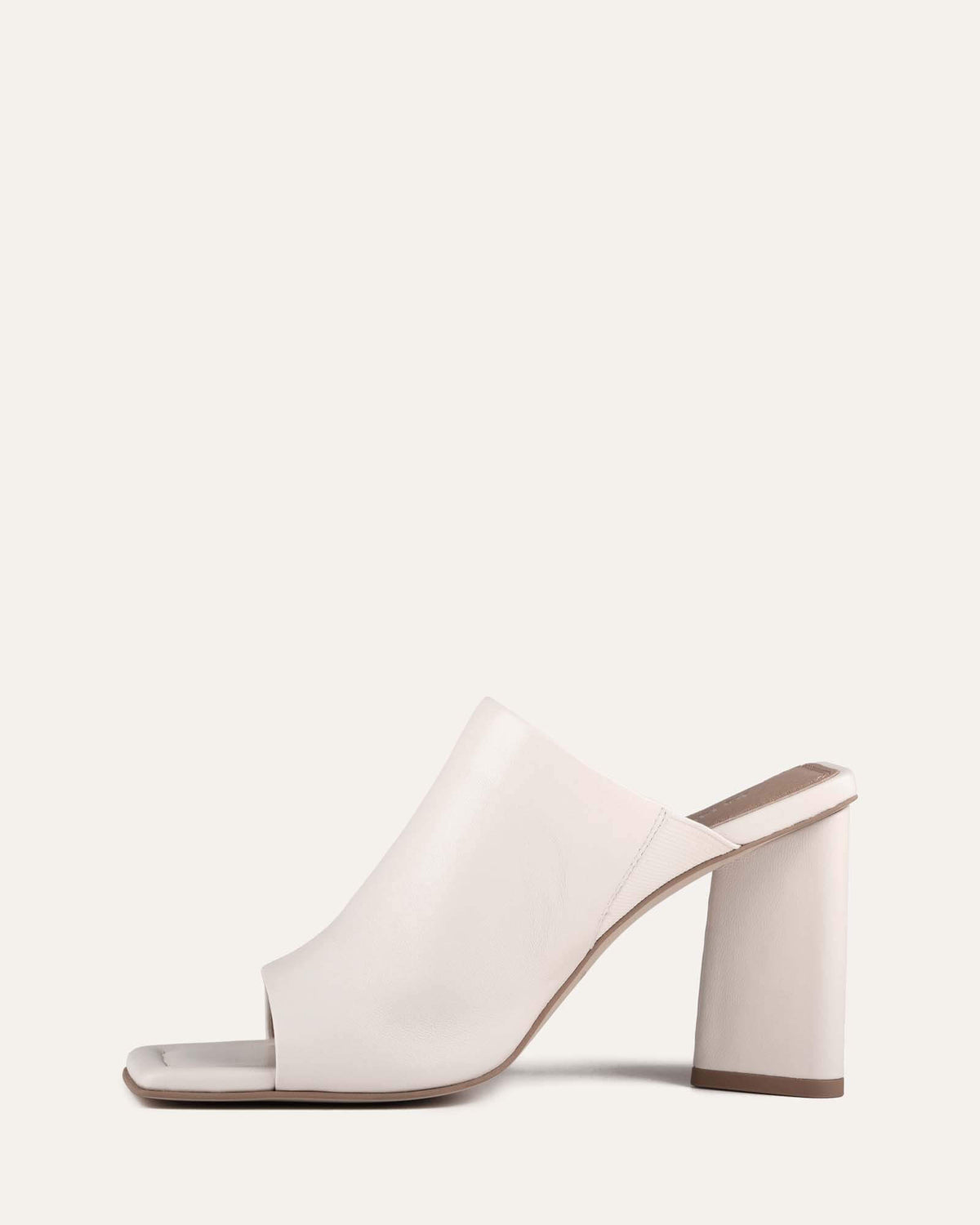 DANIELLE HIGH HEEL SANDALS OFF WHITE LEATHER