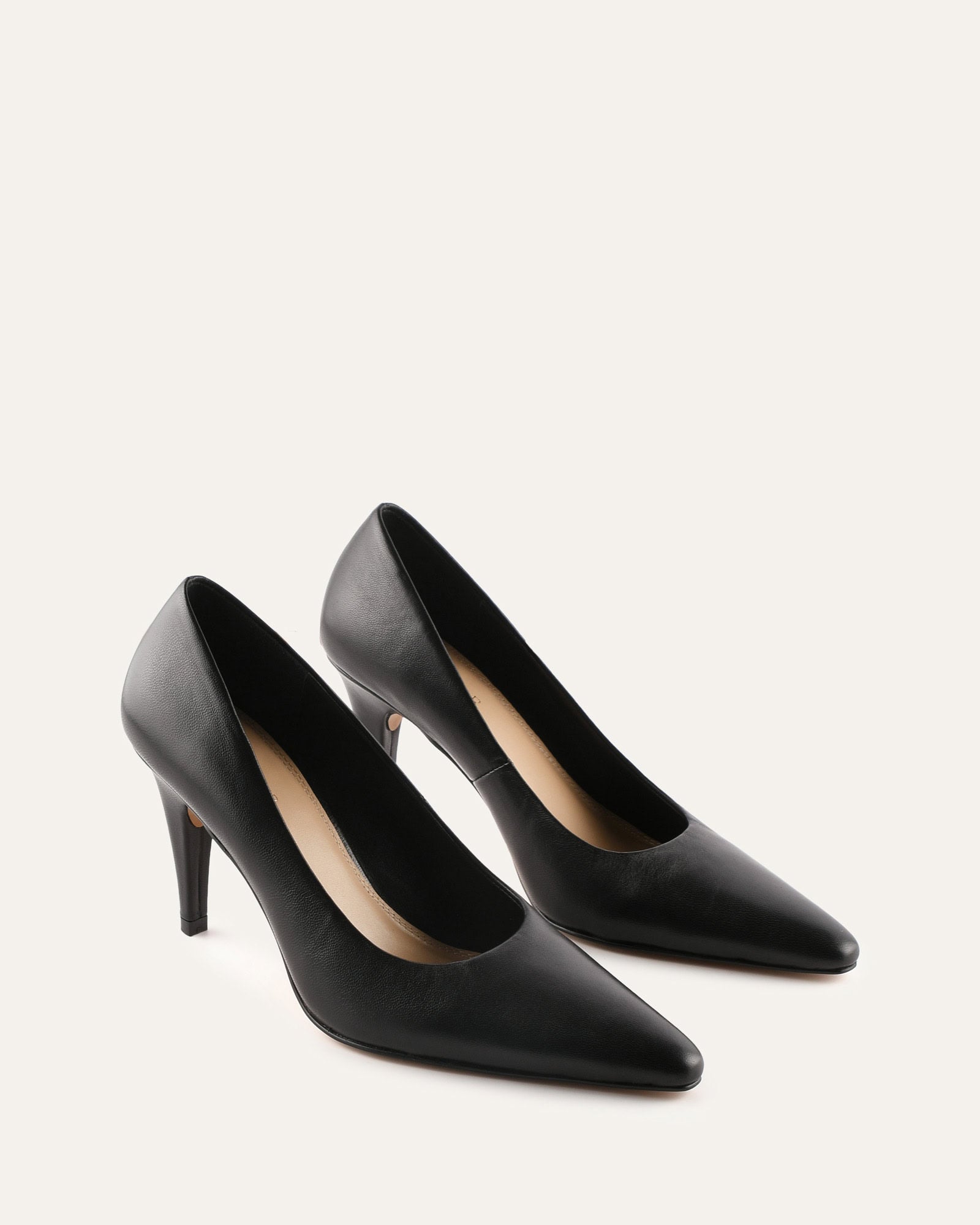 DASH HIGH HEELS BLACK LEATHER image