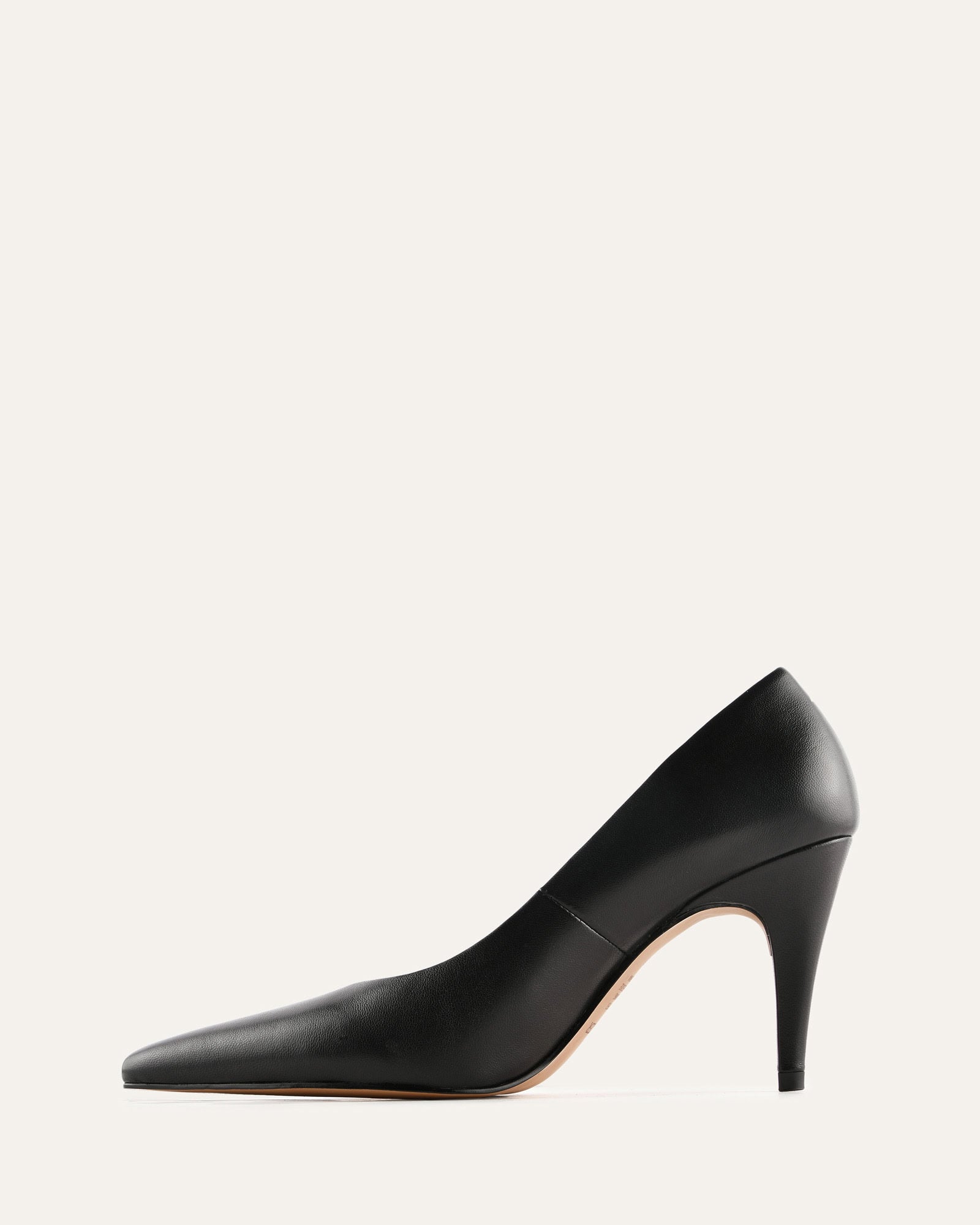 DASH HIGH HEELS BLACK LEATHER image
